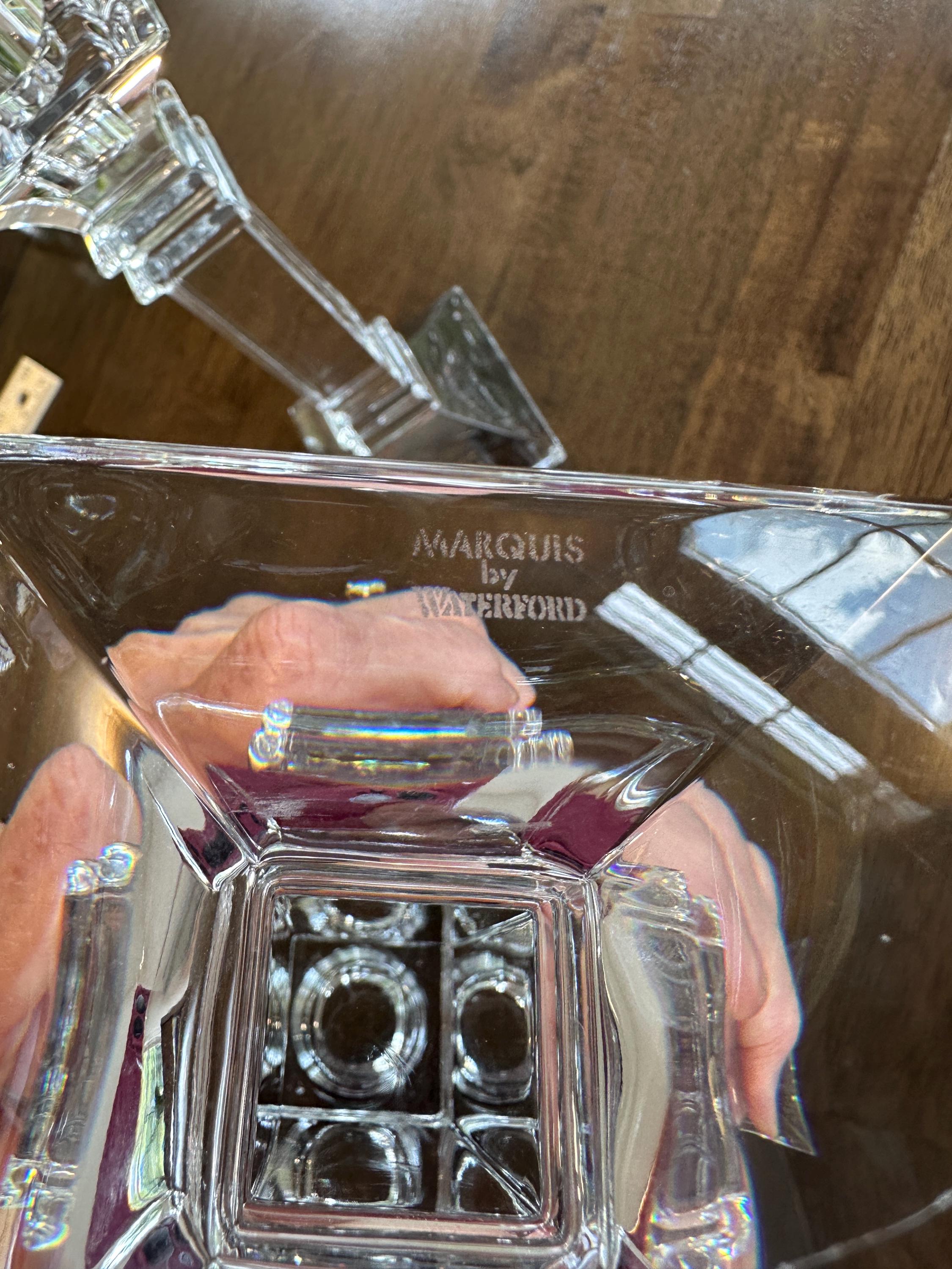 Waterford Treviso Tall Crystal Candlesticks