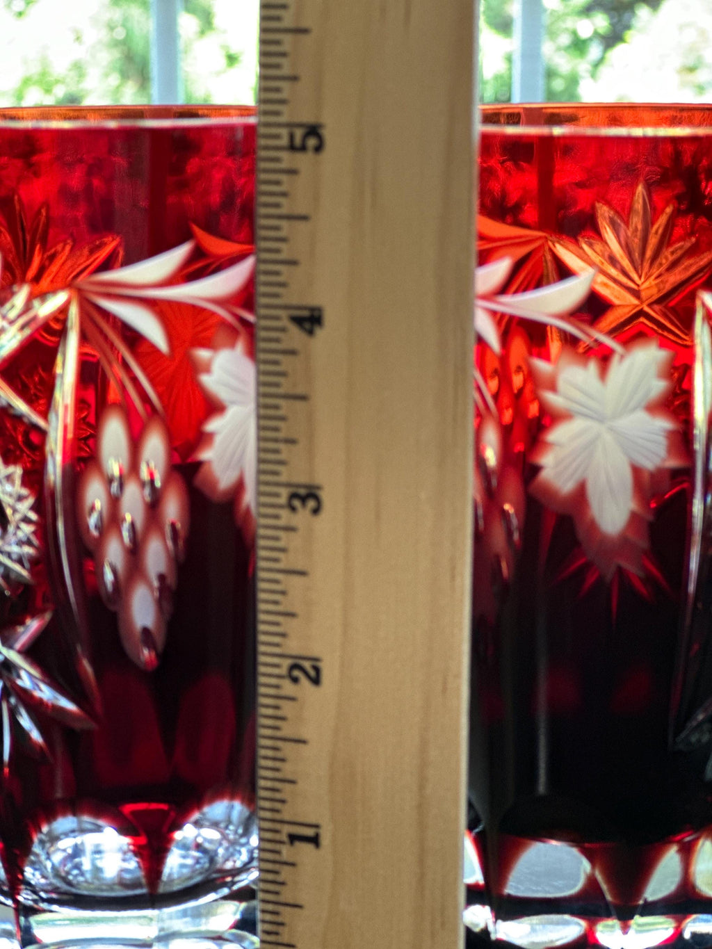 4 Nachtmann Traube Ruby Highball Glasses