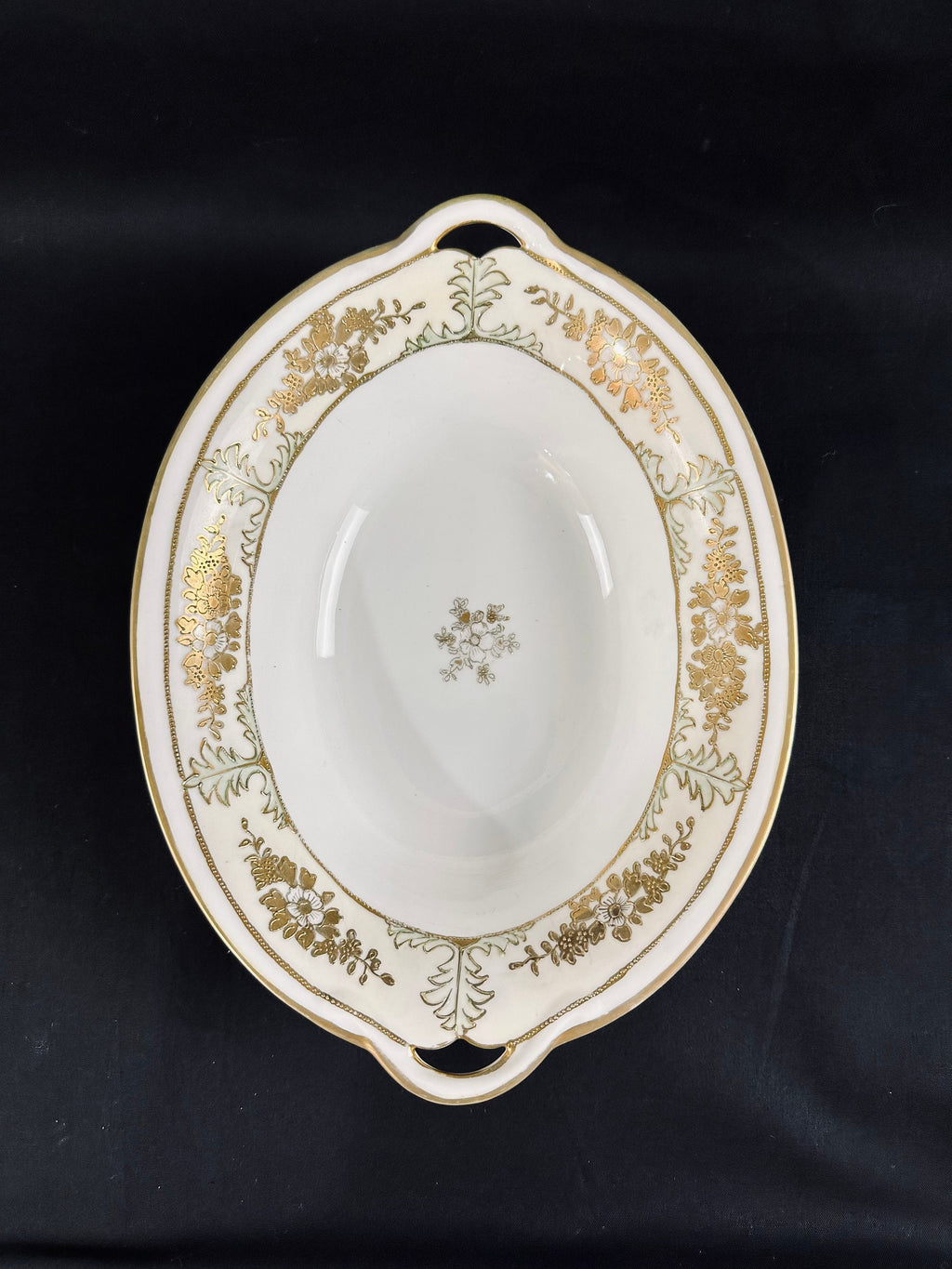 Antique Hand Painted Nippon Moriage Bowl