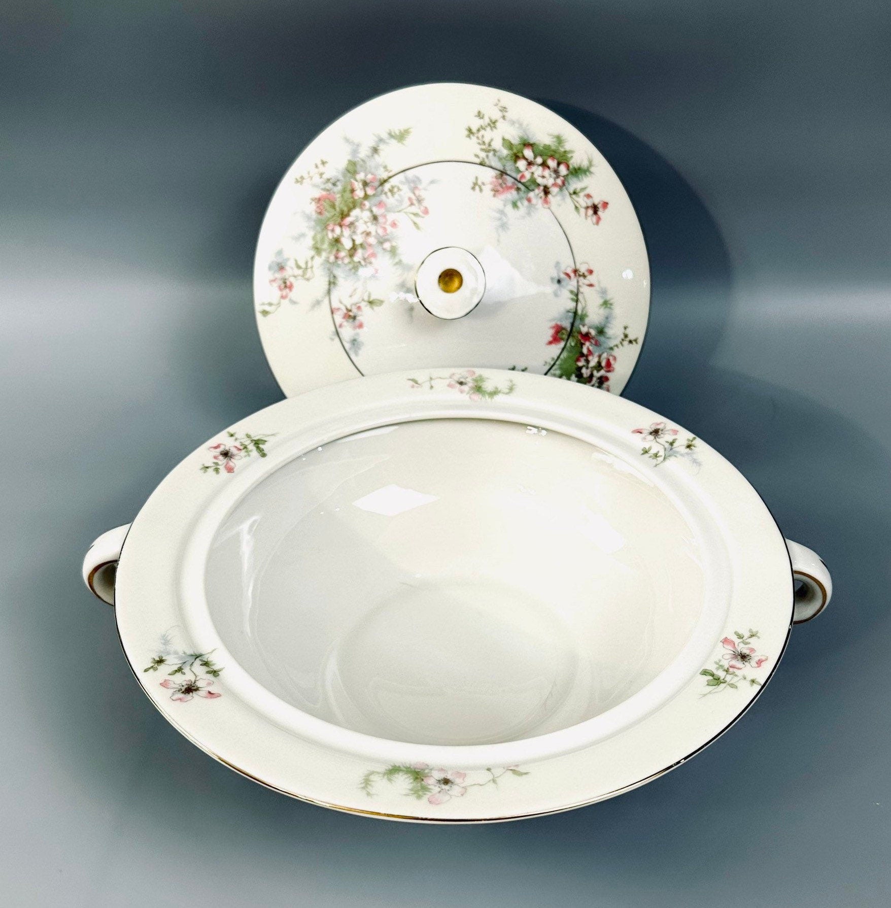 Haviland Apple Blossom Covered Serving Bowl