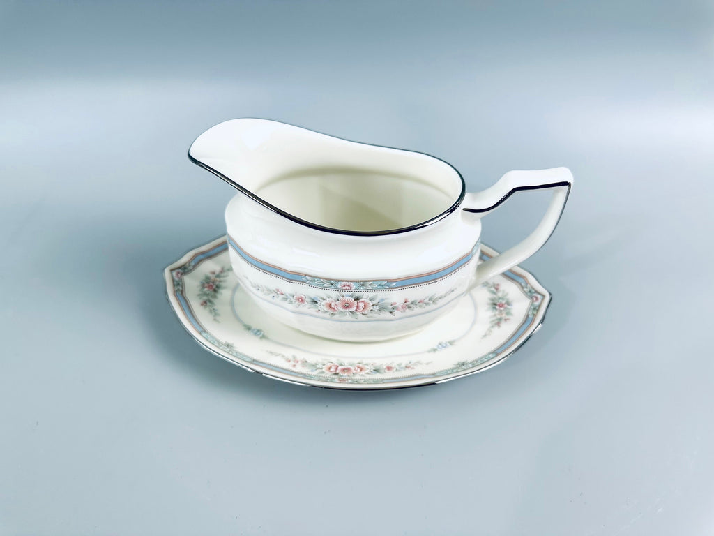 Noritake Rothschild Gravy Boat and Underplate