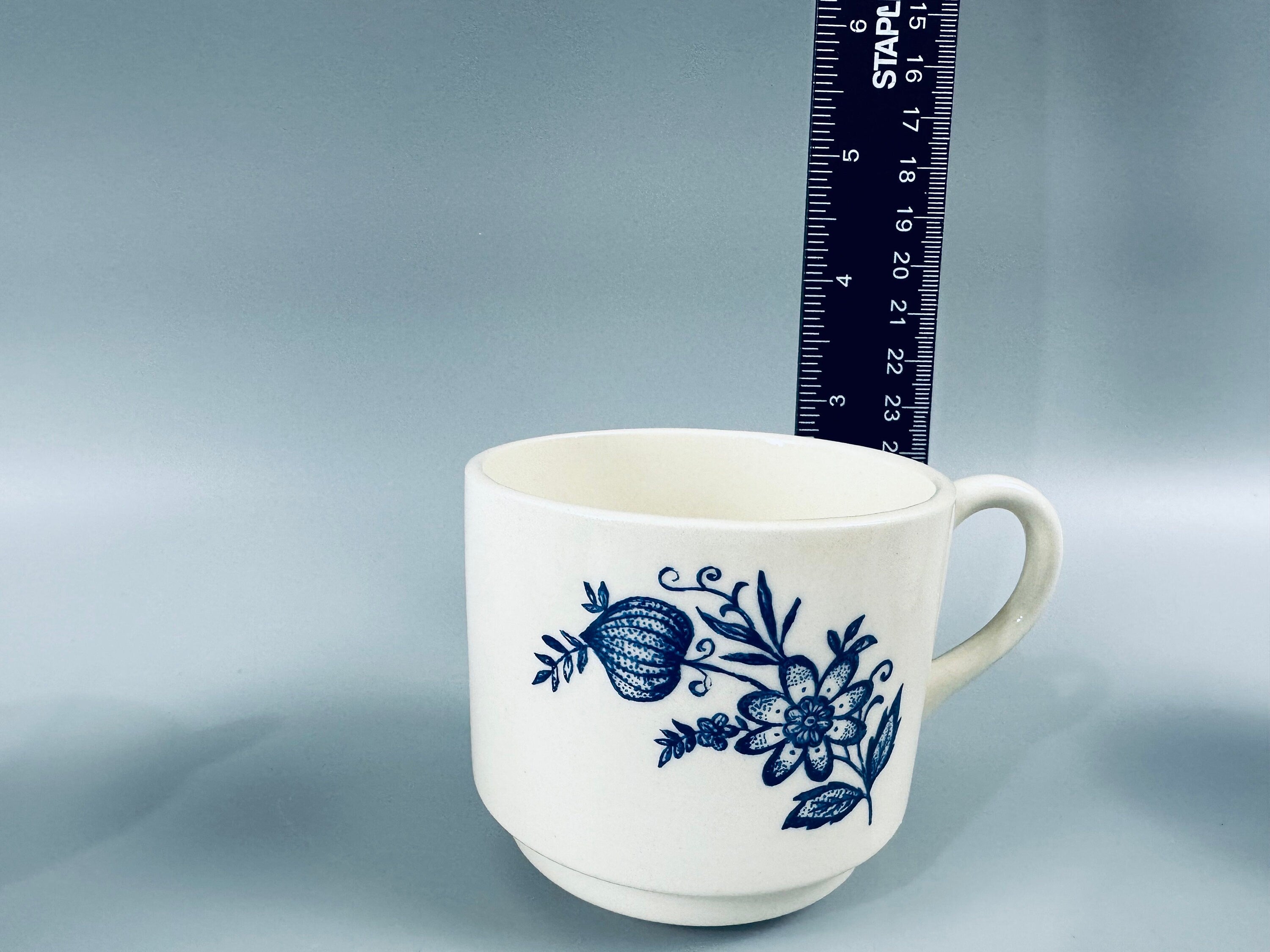 6 Stackable Blue Onion Mugs by Scio