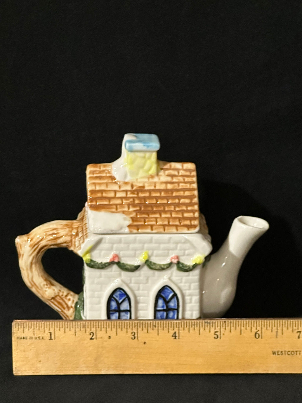 Church at Christmas Time Teapot