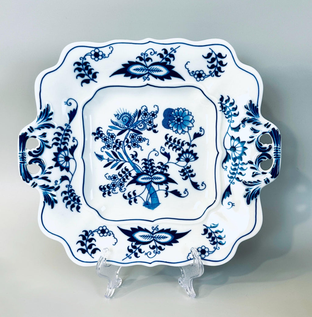 Blue Danube Square Serving Plate Cake Plate