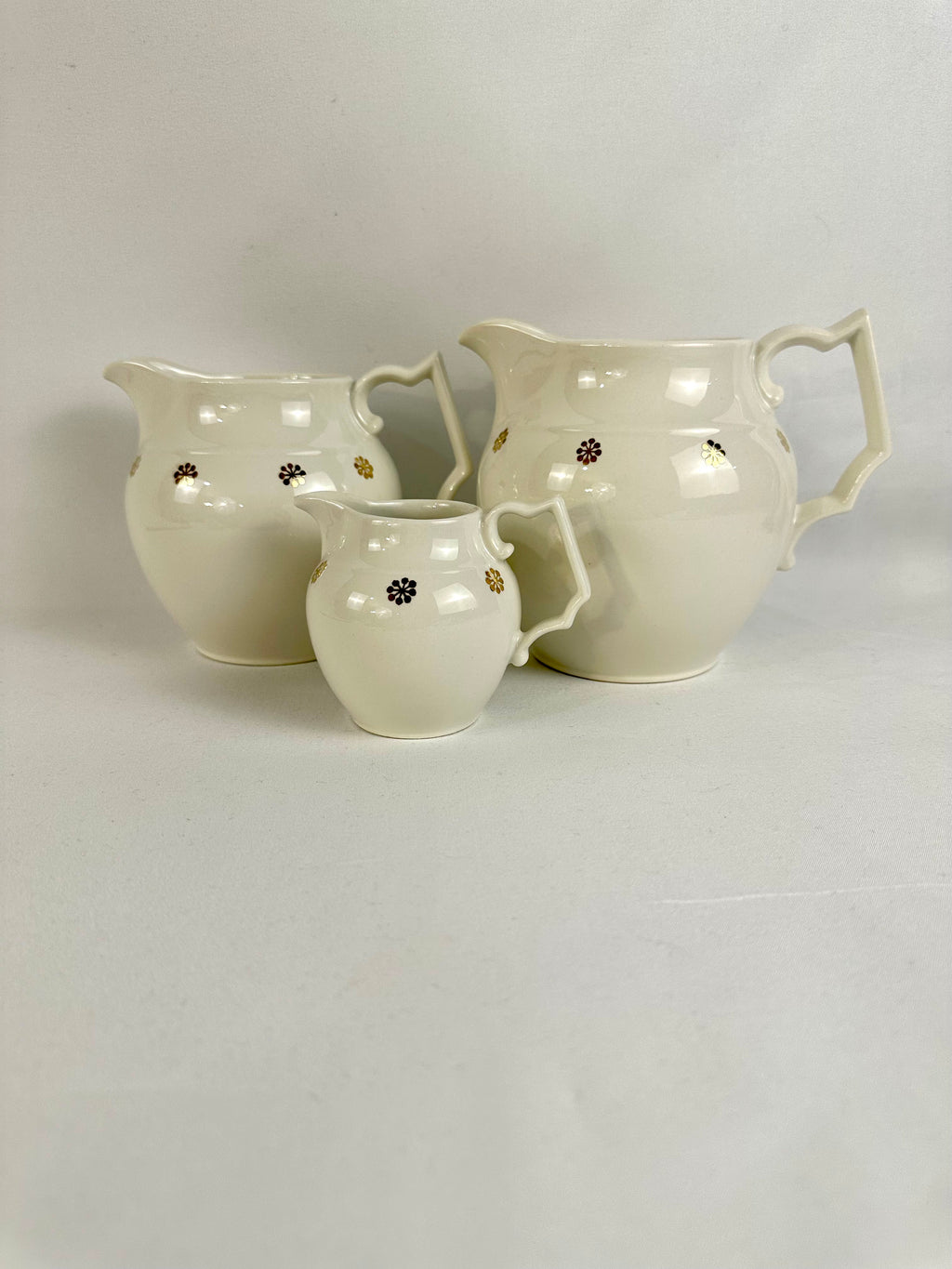 3 Hall Pottery Pitchers