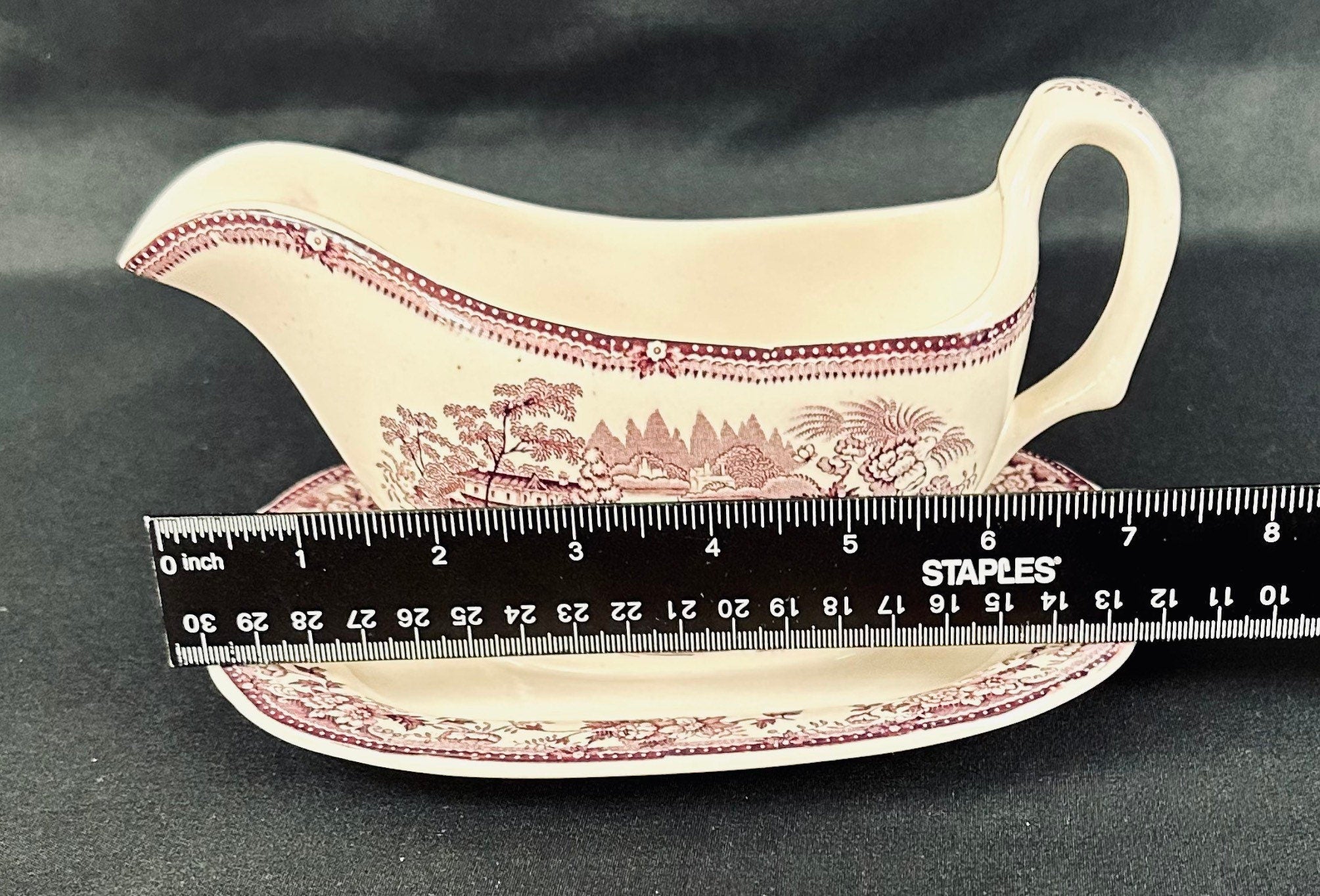Tonquin Transferware Gravy Boat by Royal Staffordshire