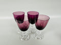 4 Fostoria American Lady Claret Glasses