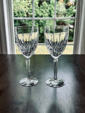2 Lenox Crystal Clarity Water Goblets