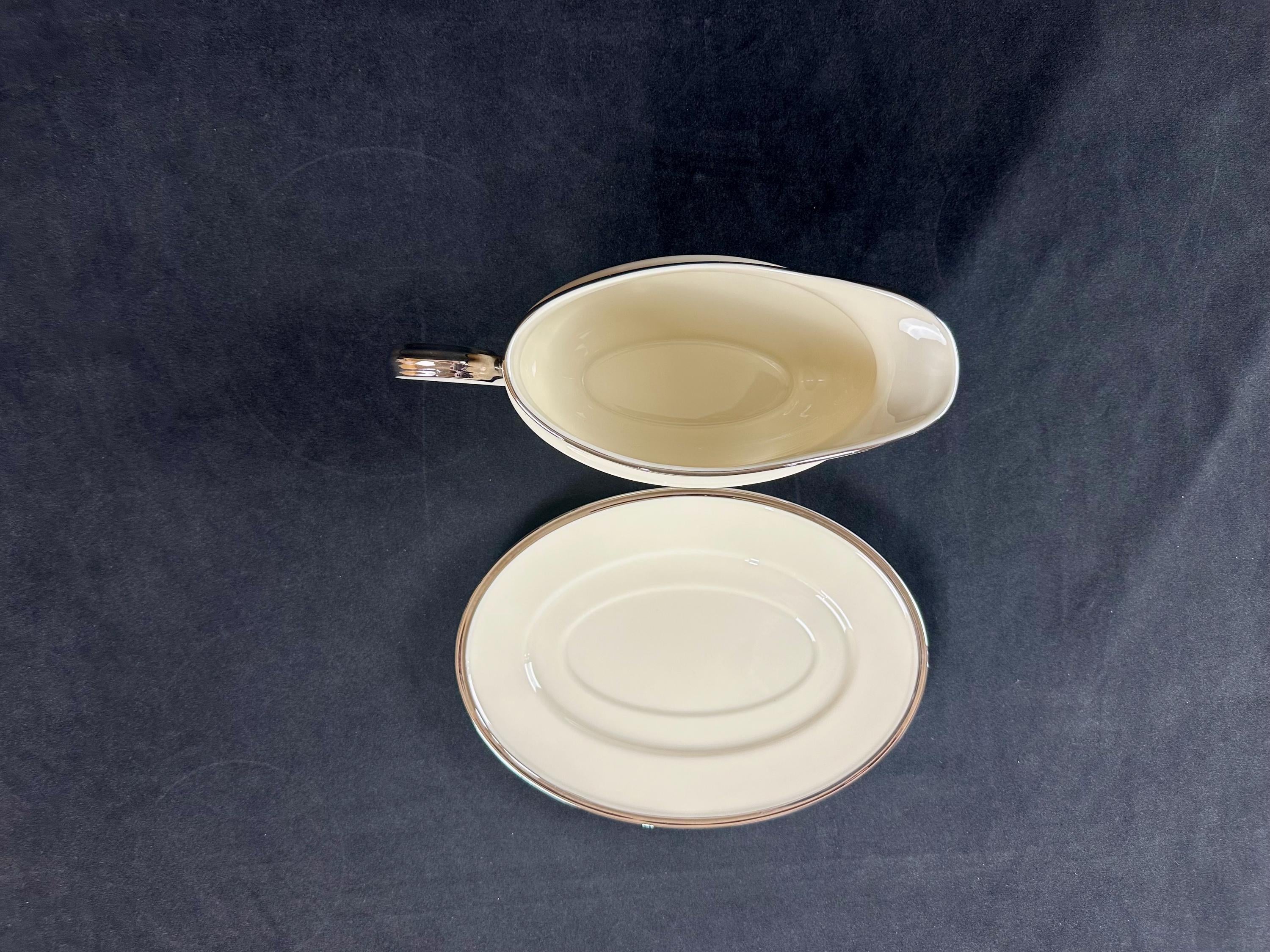 Lenox Solitaire Gravy Boat and Underplate
