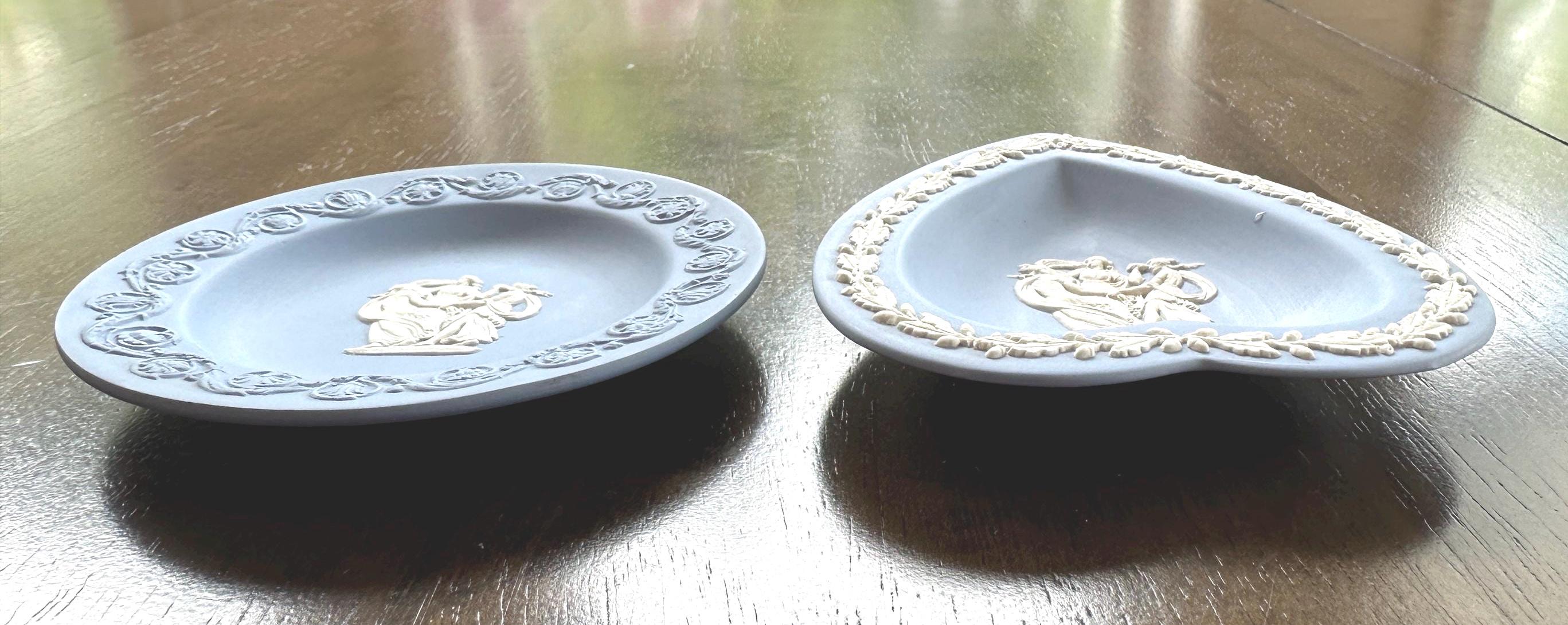 2 Wedgwood Jasperware Trinket Dishes