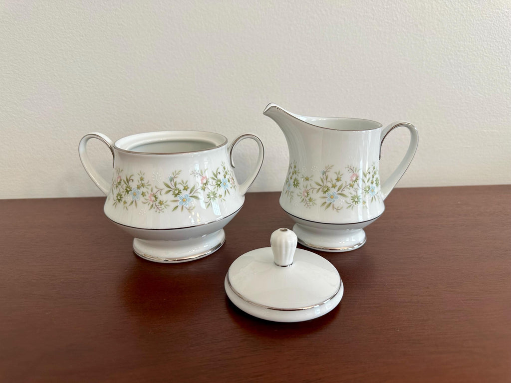 Noritake Savannah Creamer and Sugar Bowl