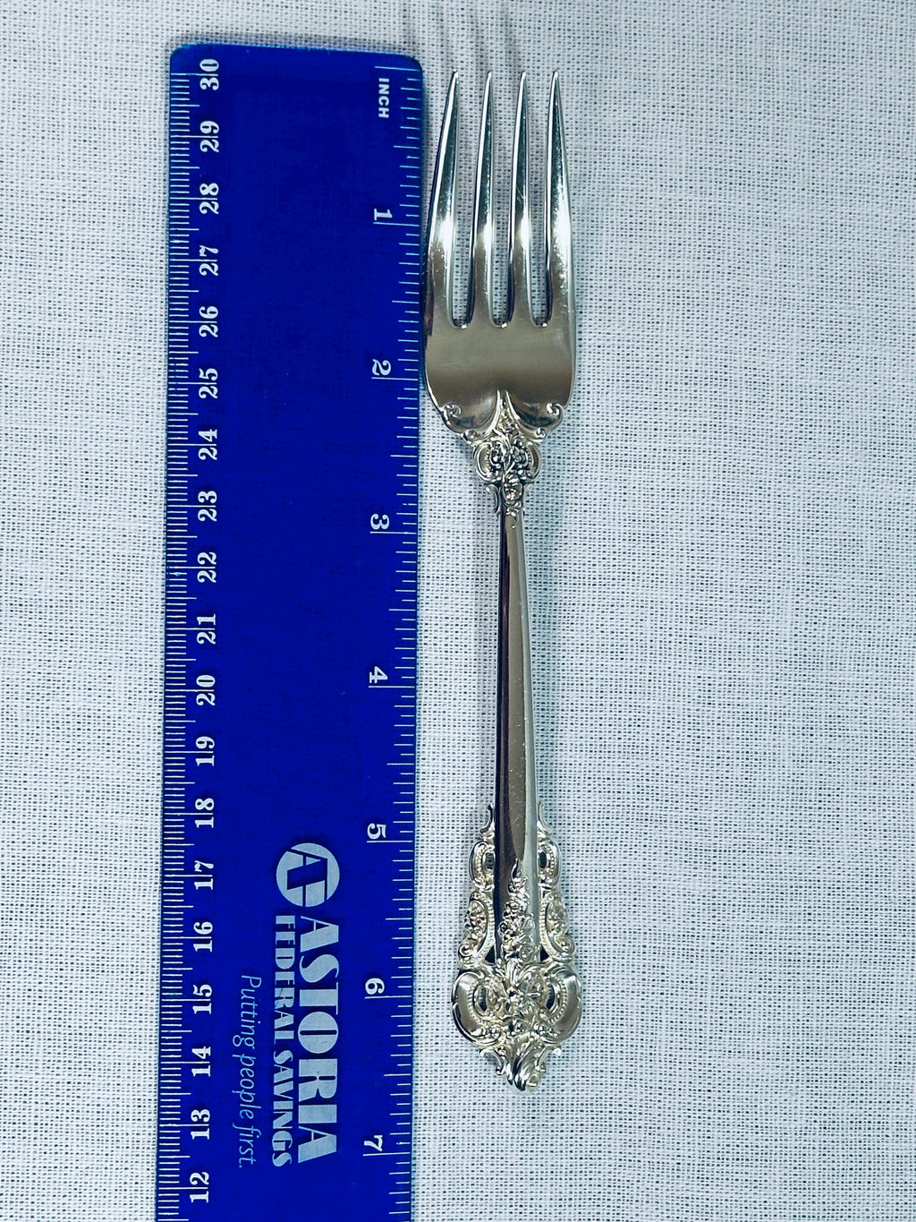 Wallace Grande Baroque Sterling  Salad Fork