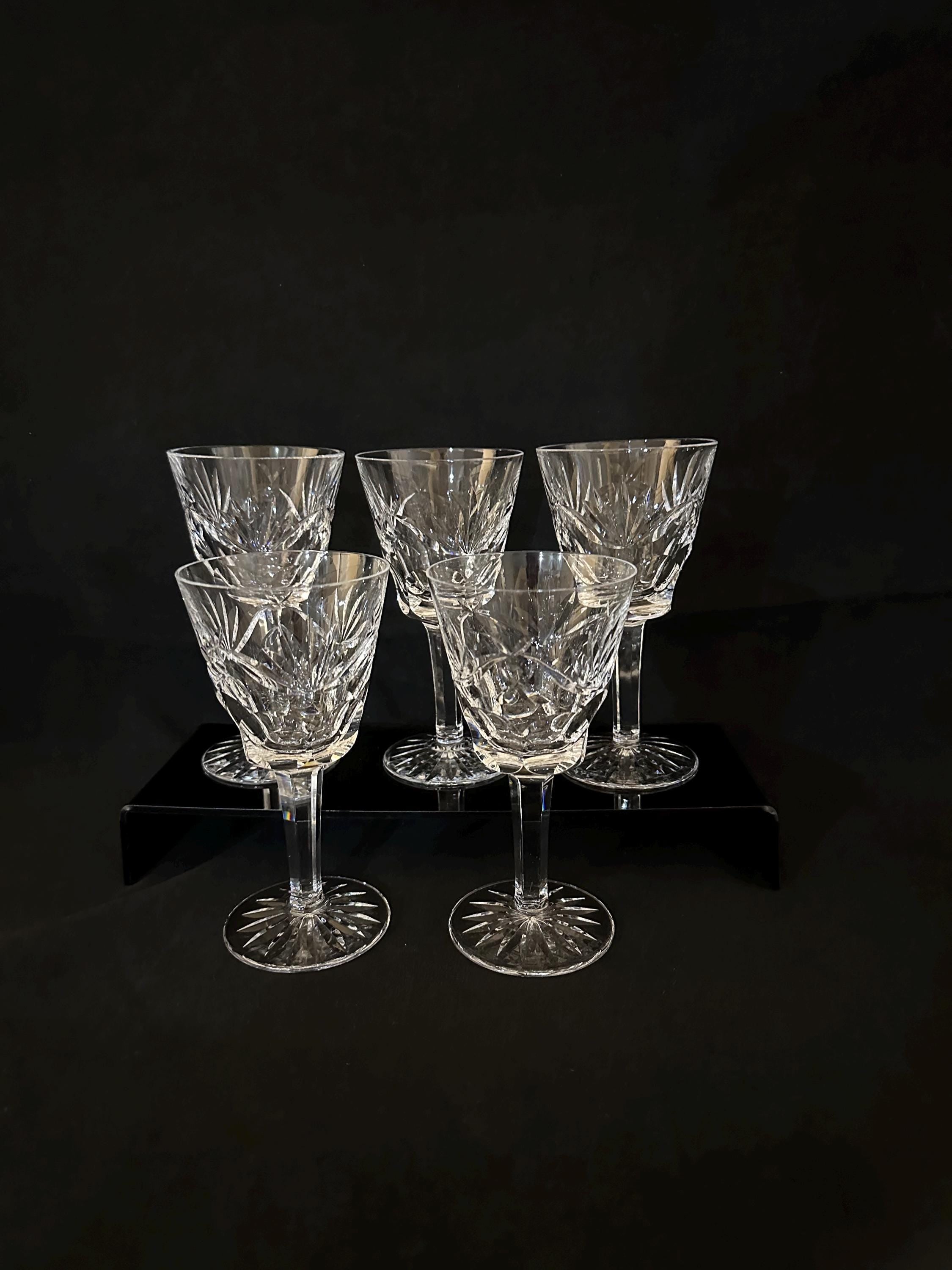 5 Waterford Ashling Claret Glasses