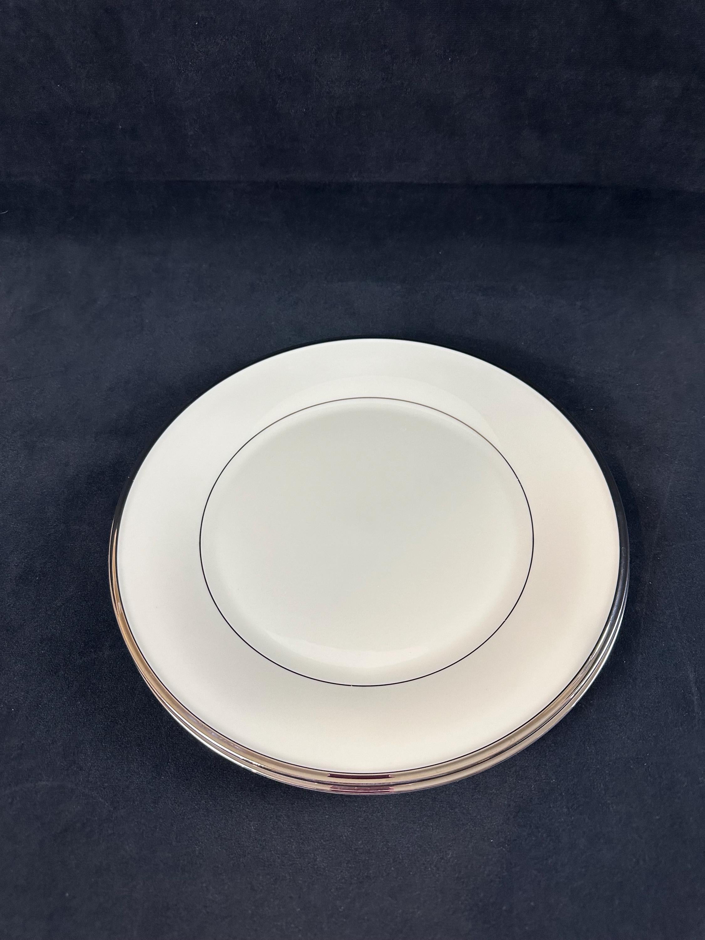 2 Lenox Solitaire Dinner Plates