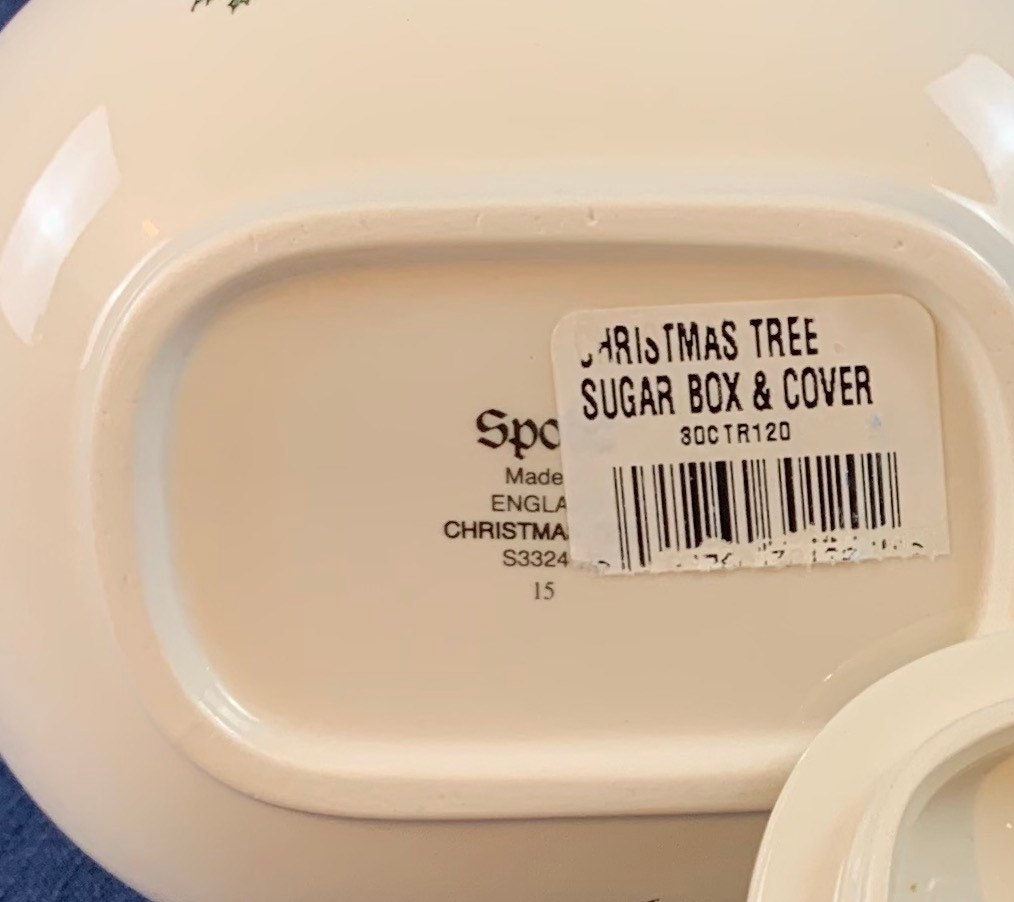 Spode Christmas Tree Creamer and Sugar Bowl