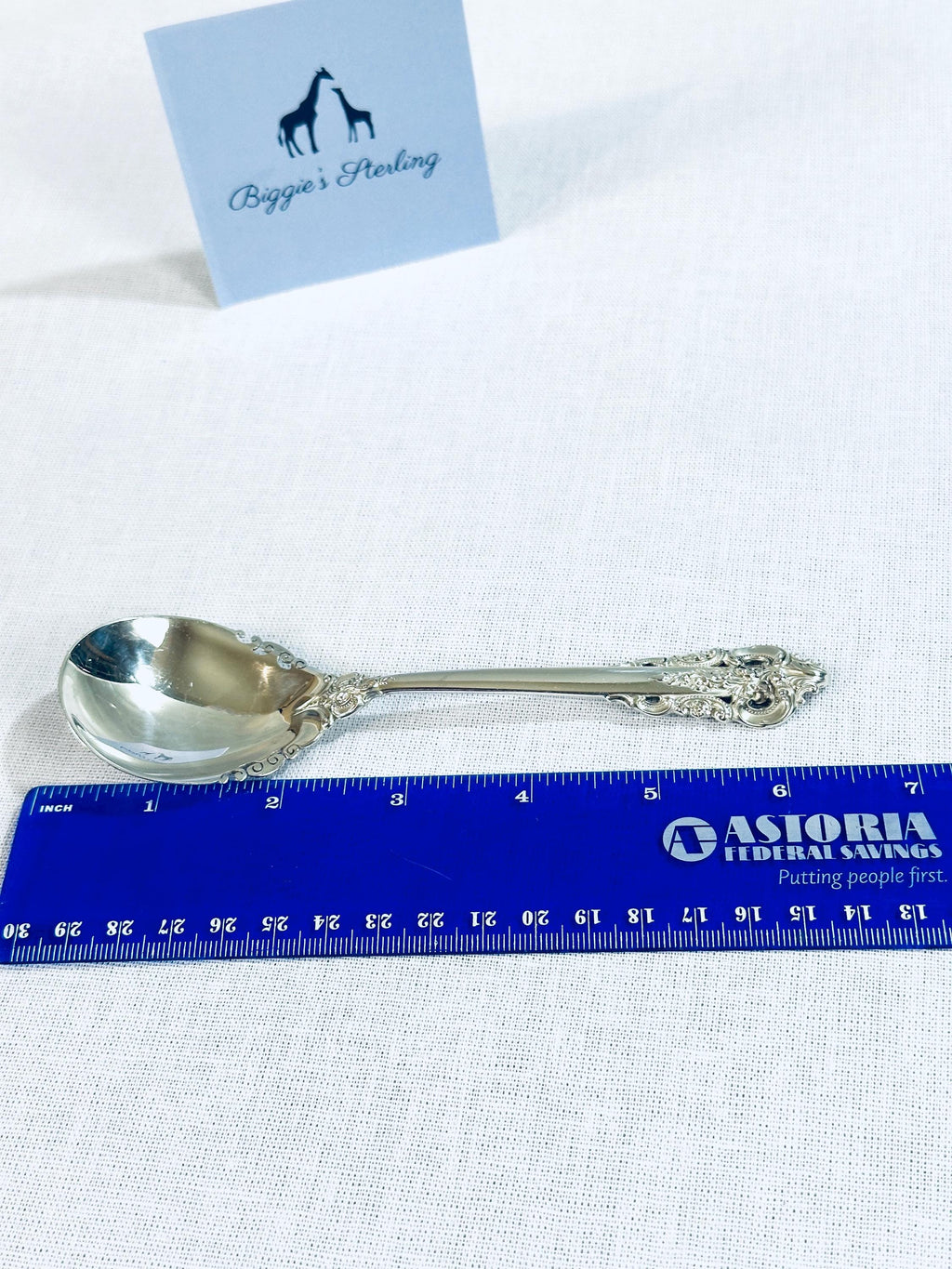 Wallace Grande Baroque Sugar Spoon Sterling Silver