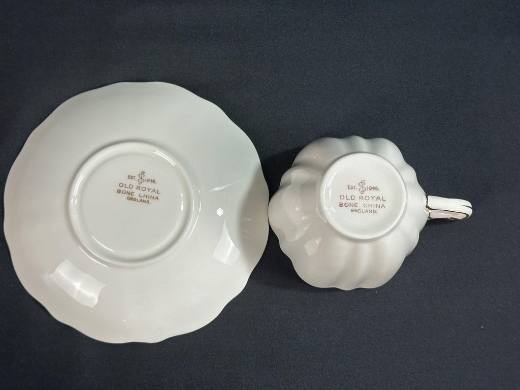 2 Old Royal Teacups and Saucers