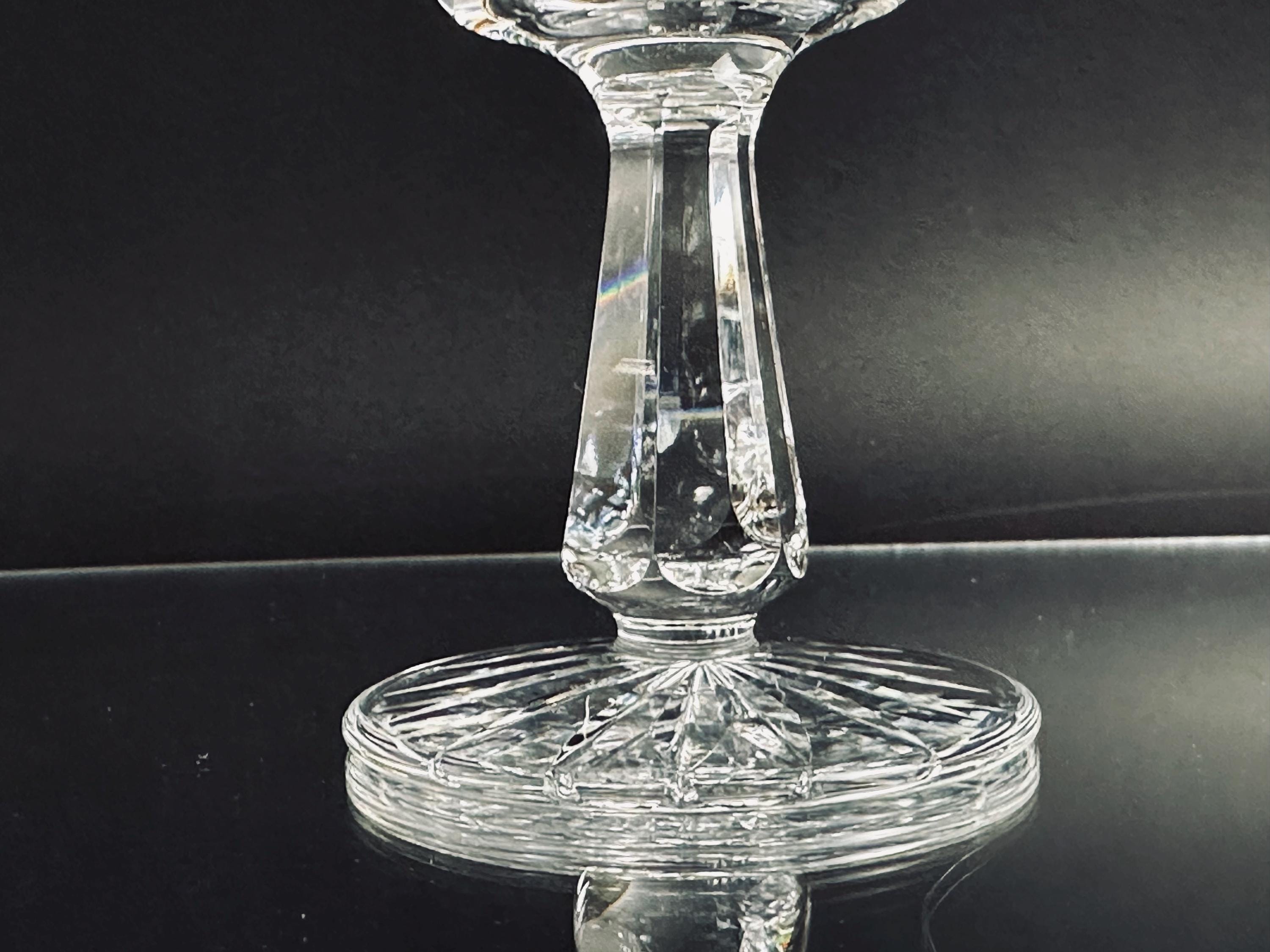 Set of Four Waterford Crystal Kenmare Claret Wine Glasses