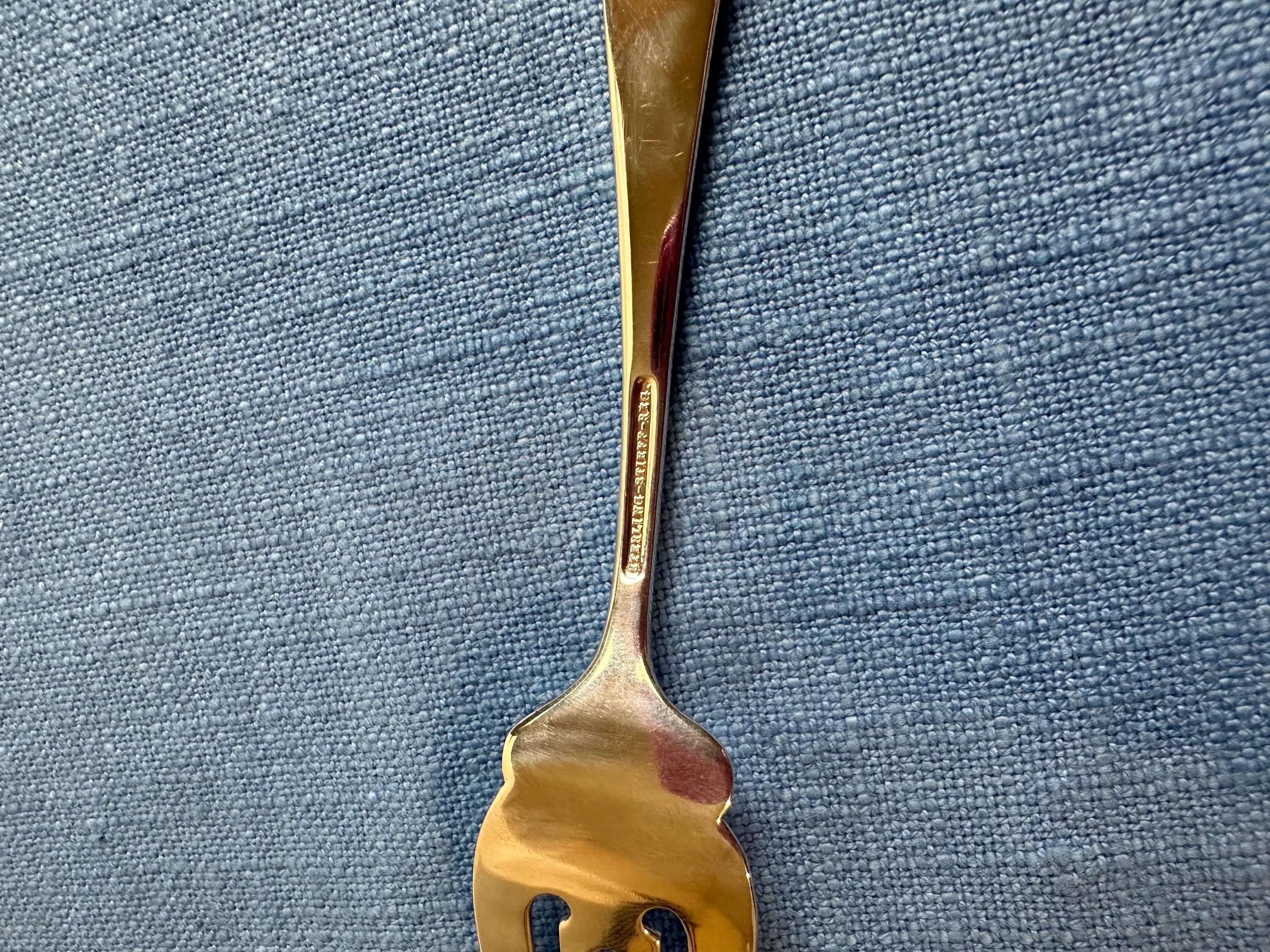 Stieff Rose Sterling Salad Fork