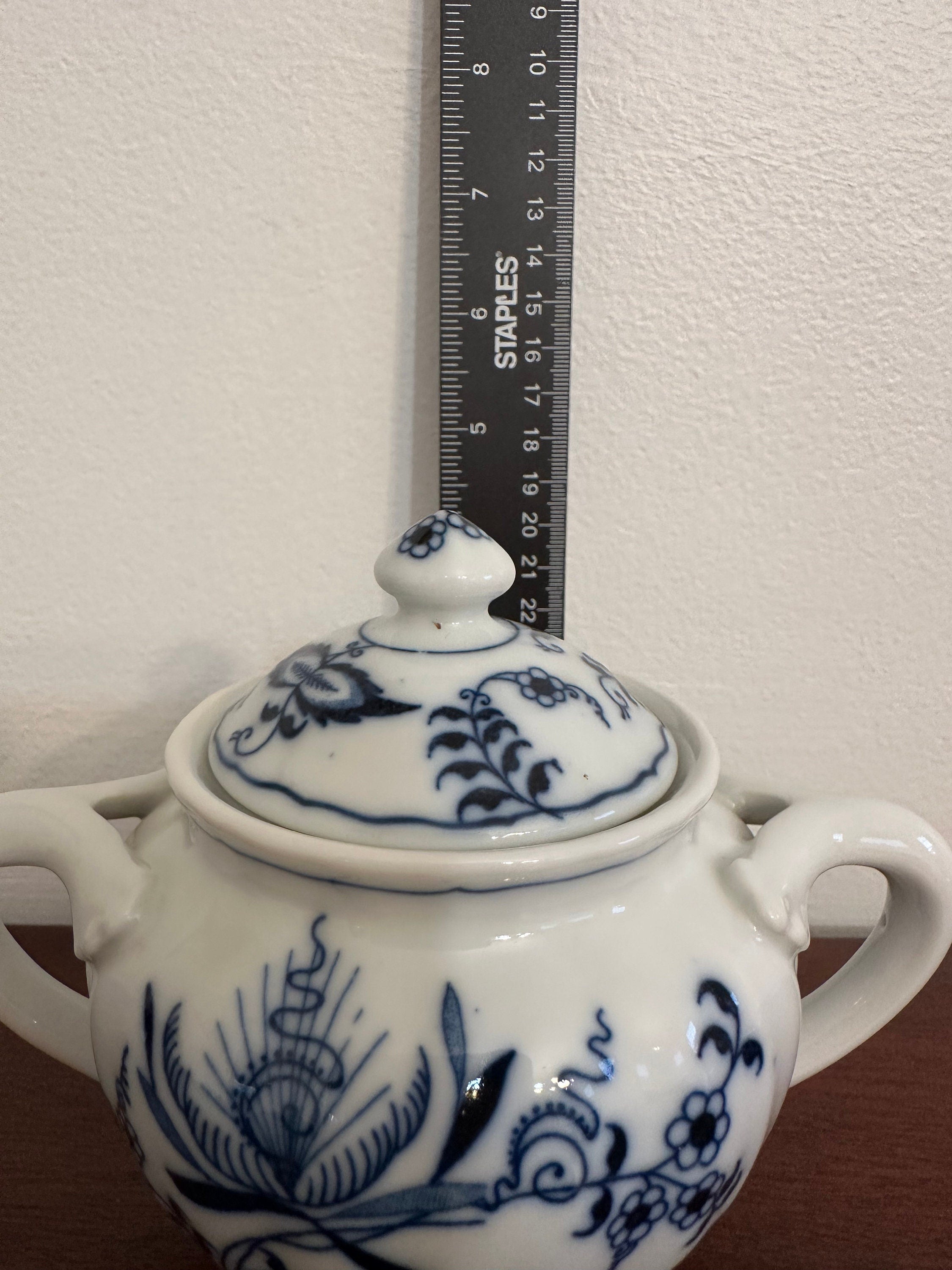 Vintage Blue Danube Sugar Bowl