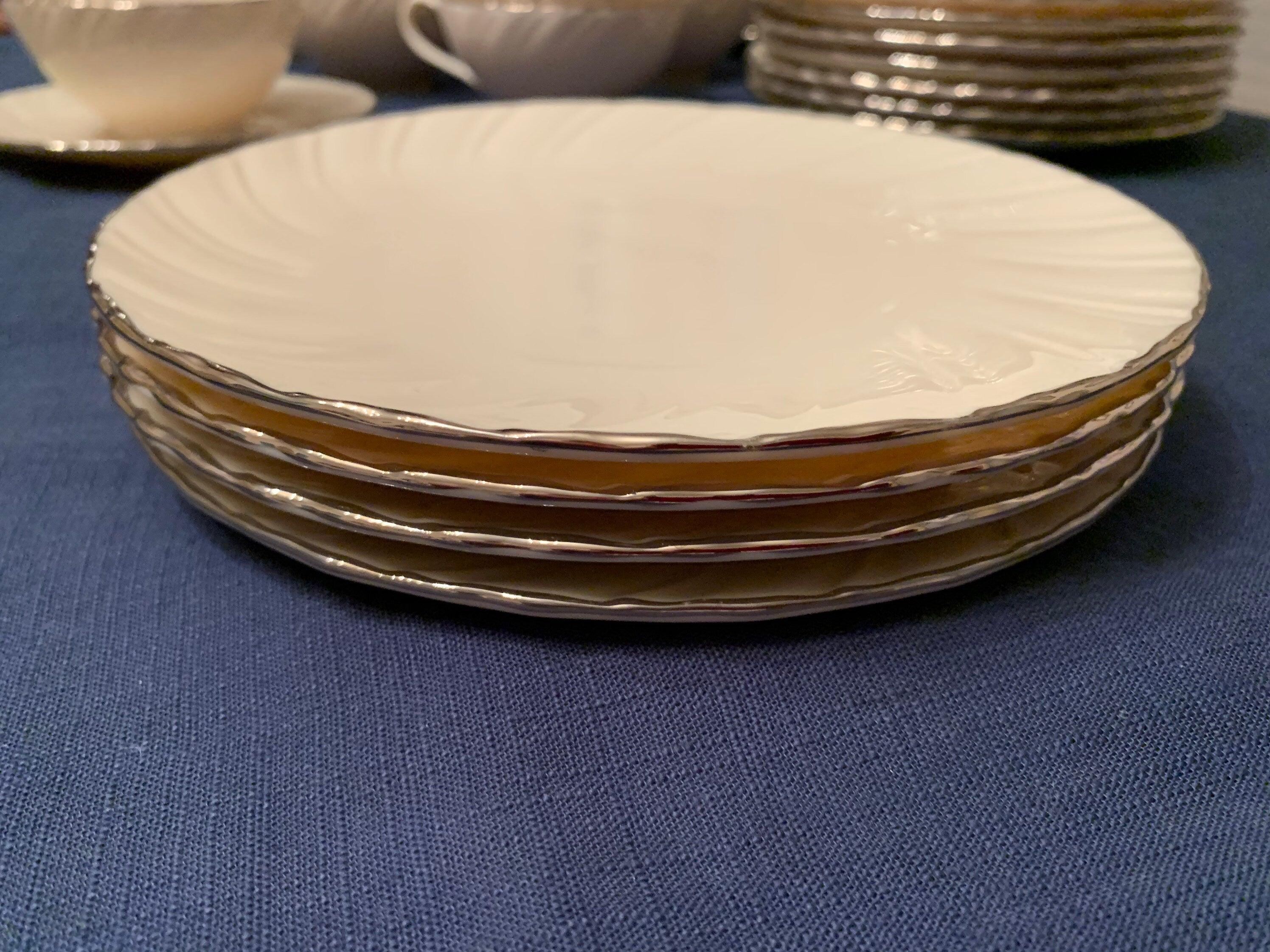 4 Lenox Weatherly Salad Plates