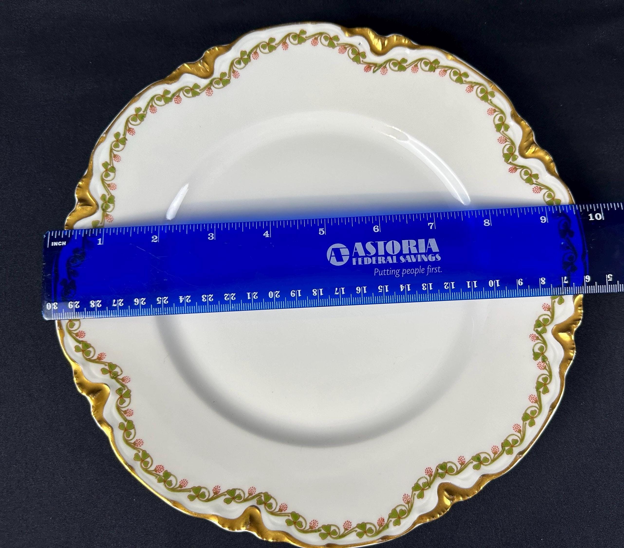 5 Haviland Clover Leaf Dinner Plates