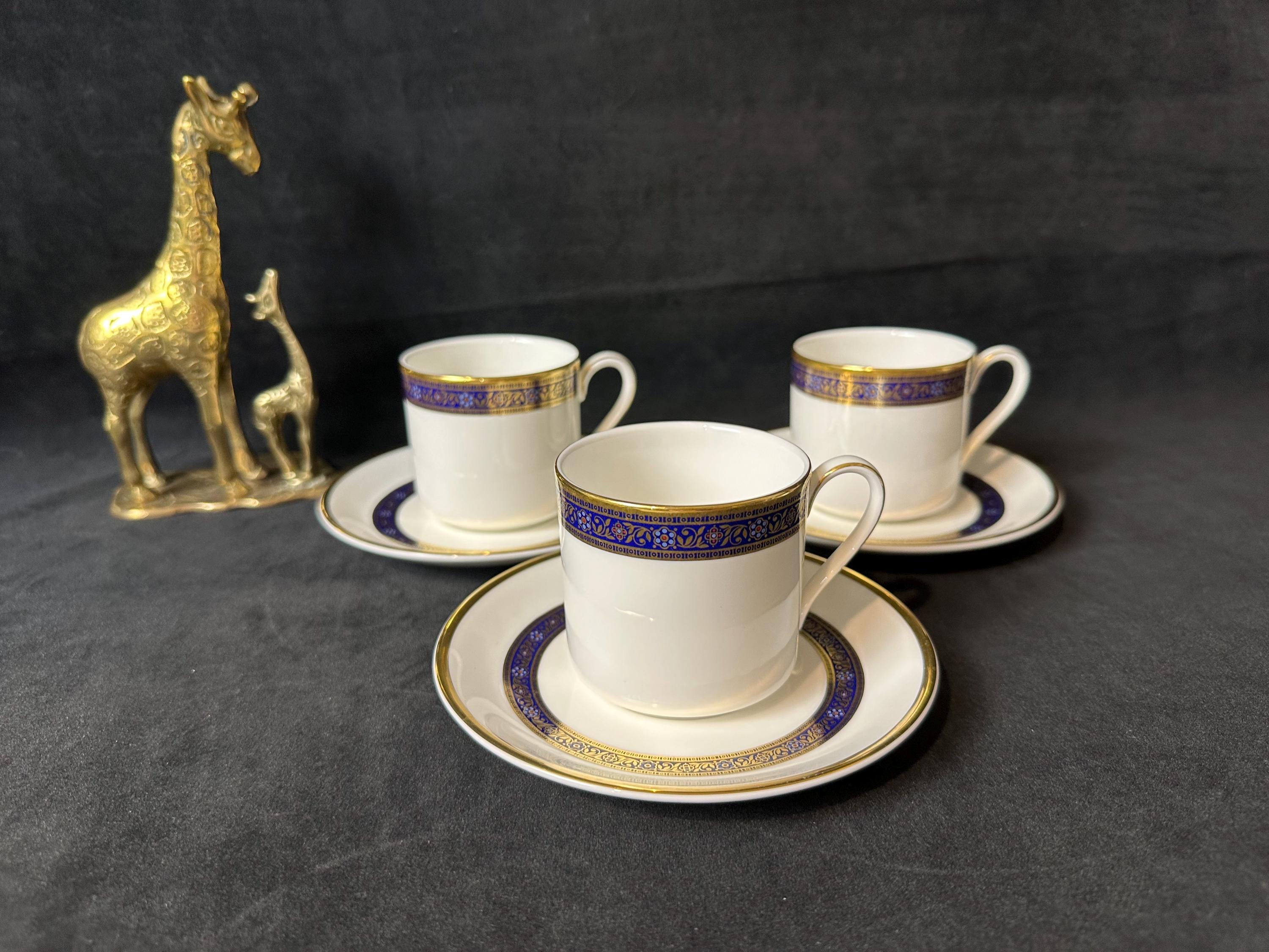 3 Royal Doulton Harlow Demitasse Cups and Saucers