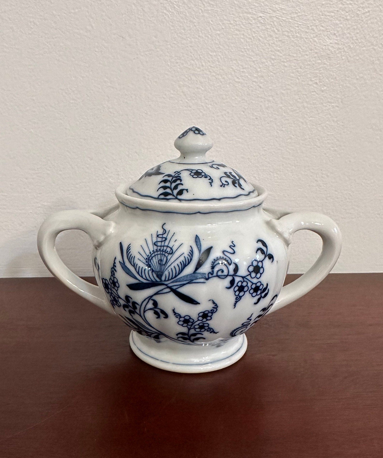 Vintage Blue Danube Sugar Bowl