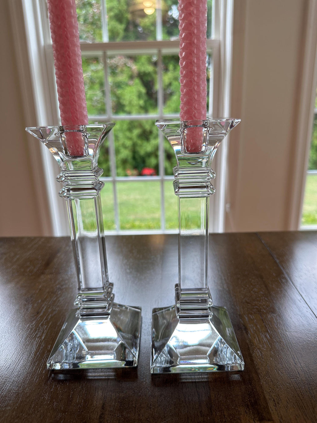 Waterford Treviso Tall Crystal Candlesticks