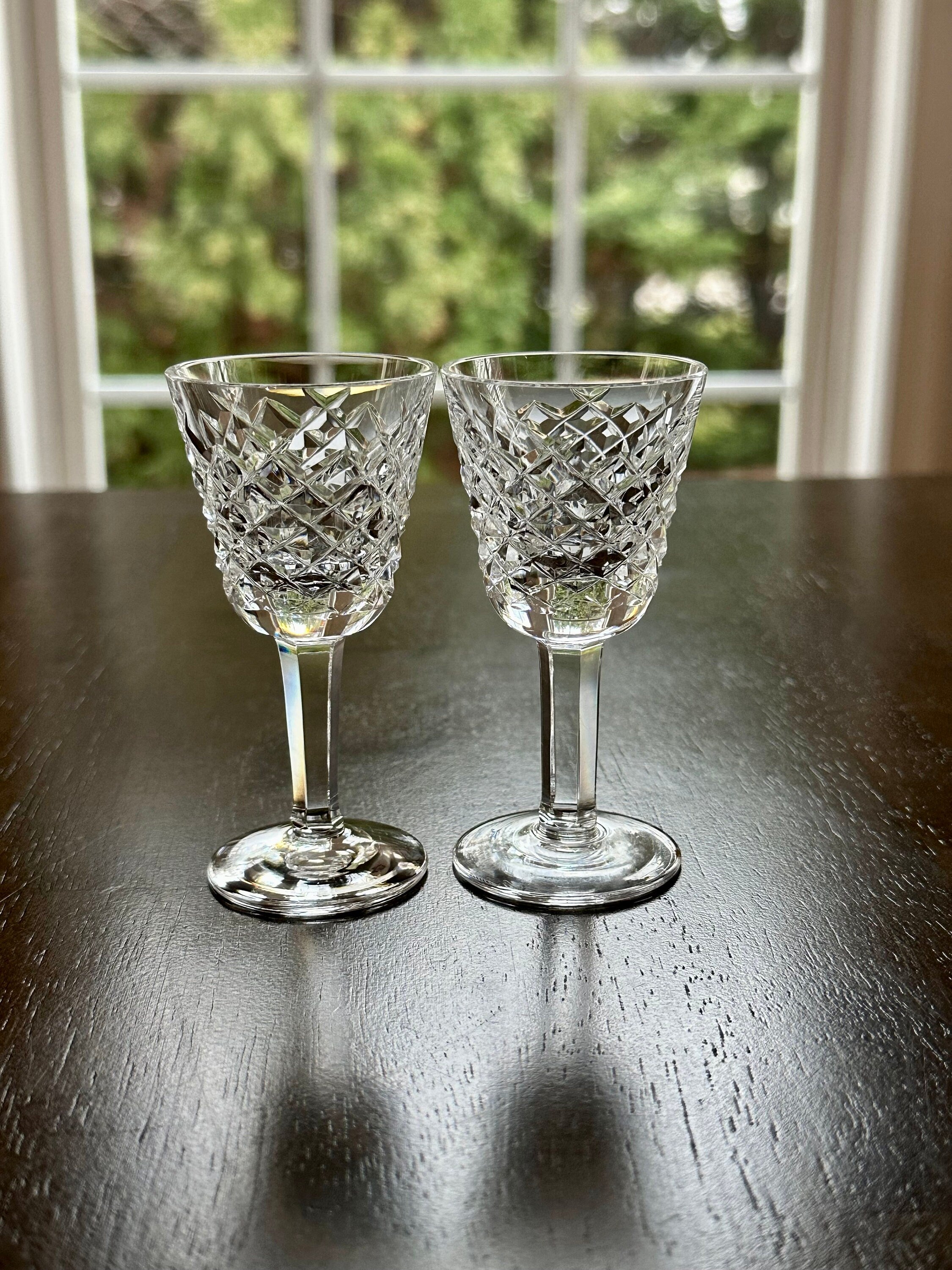 2 Waterford Alana Crystal Liqueur Cocktail Glasses