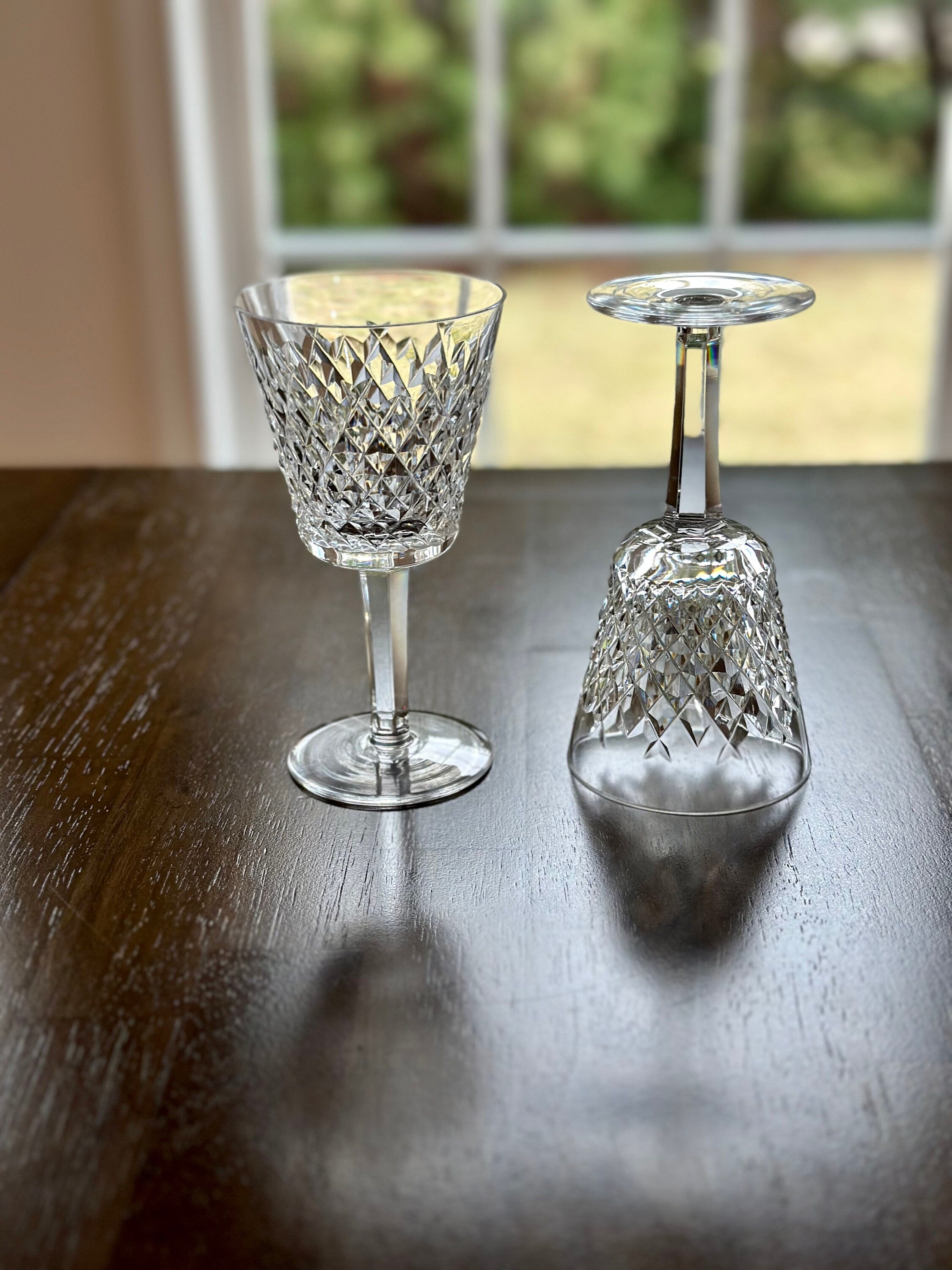 2 Waterford Crystal Alana Claret Glasses