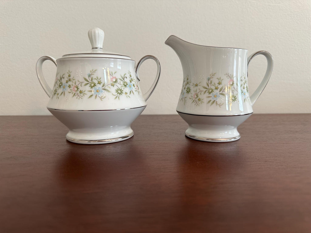 Noritake Savannah Creamer and Sugar Bowl