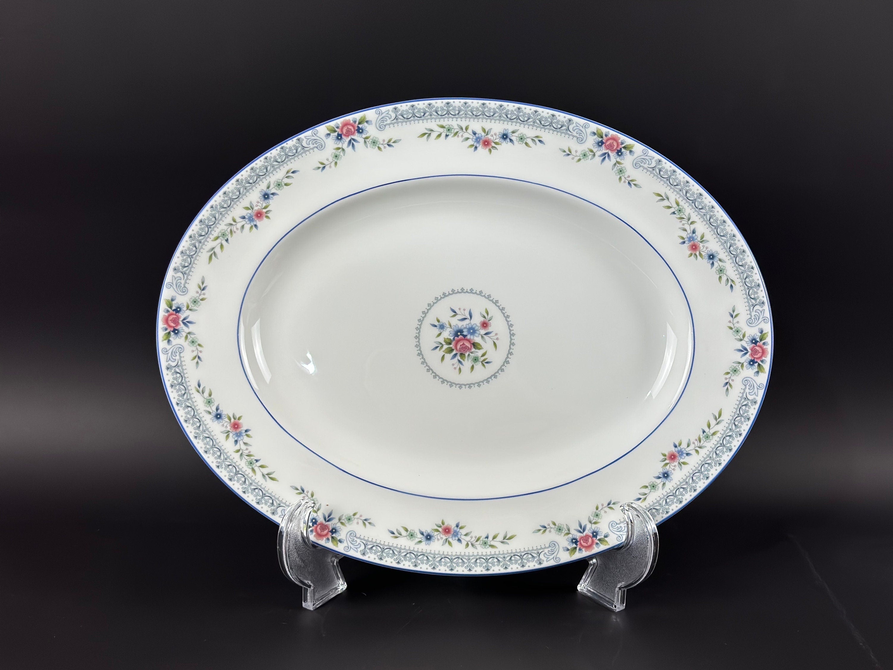 14” Wedgwood Platter in the Rosedale Pattern