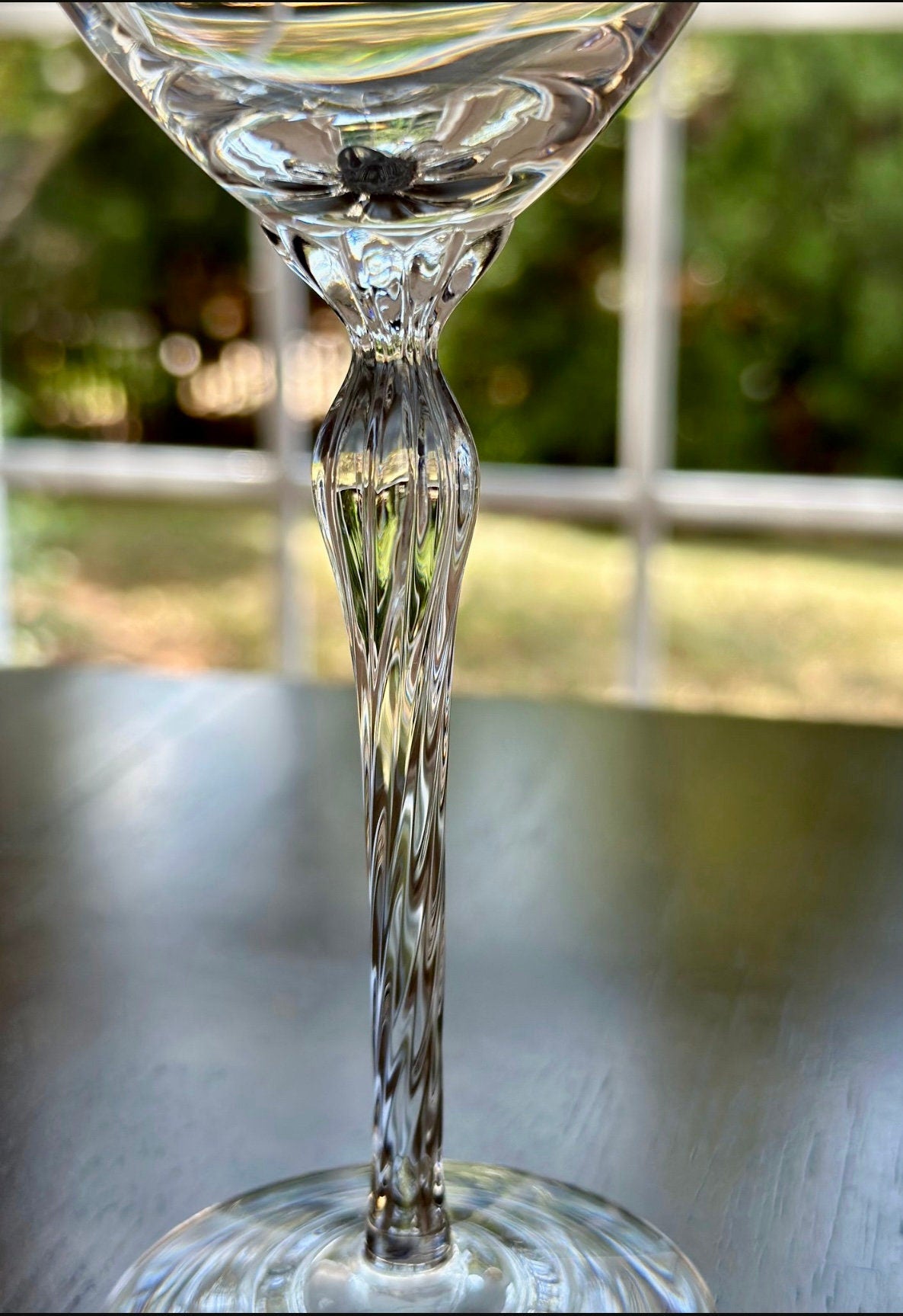 2 Lenox Madison Crystal Wine Glasses