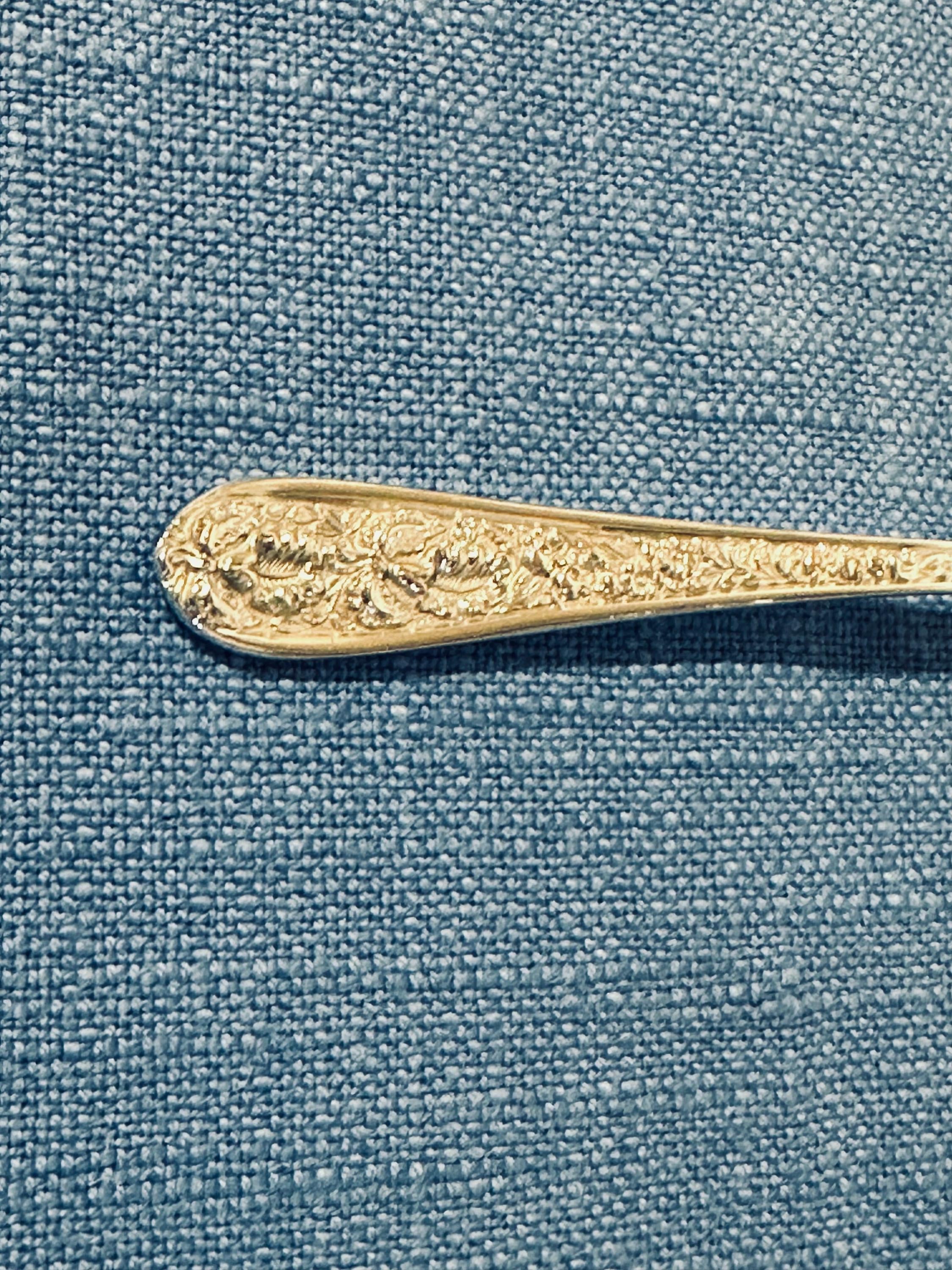 Stieff Corsage Sterling Silver Teaspoon - 5 O’Clock Spoon