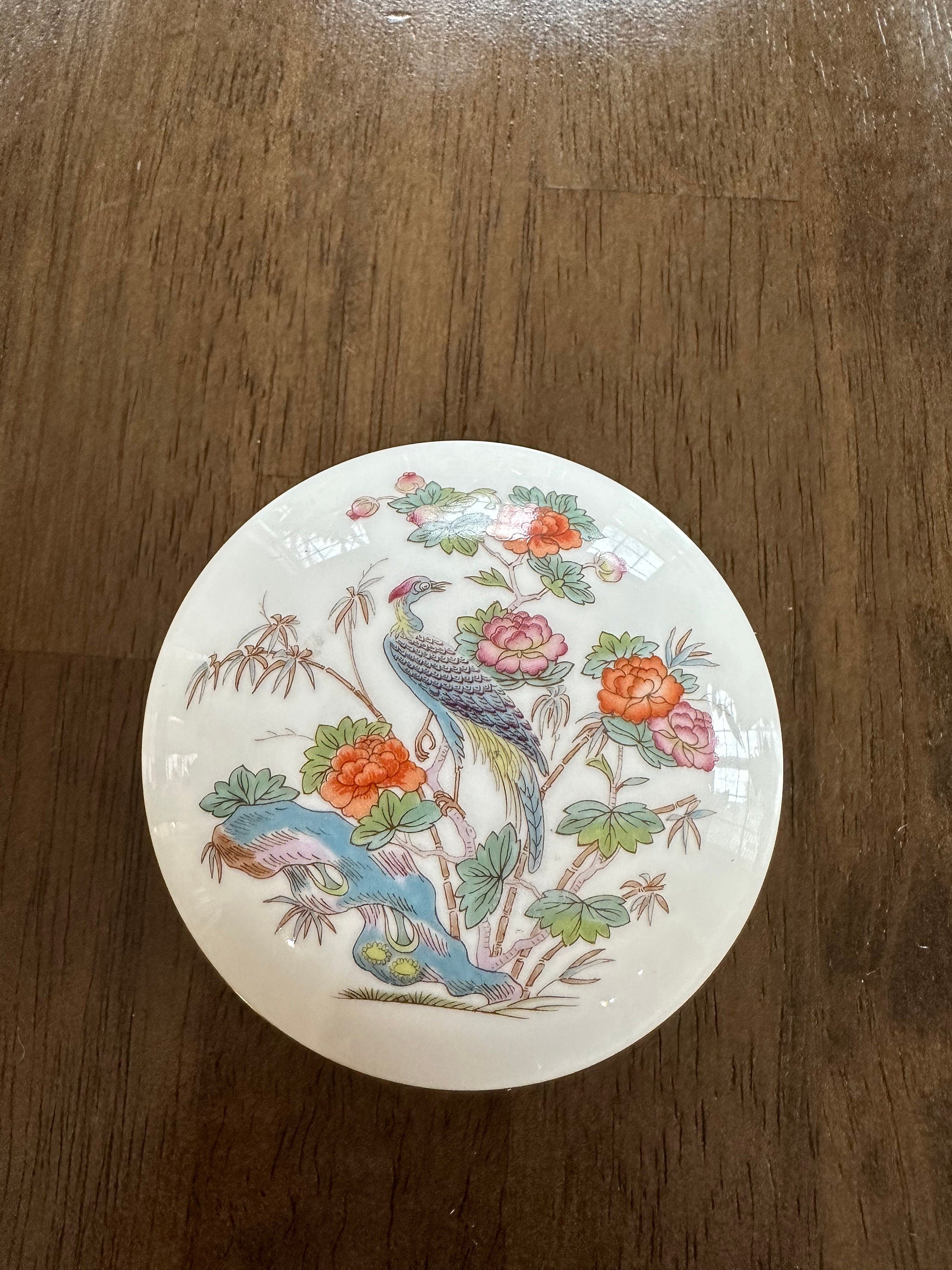 Wedgwood Kutani Crane Trinket Box