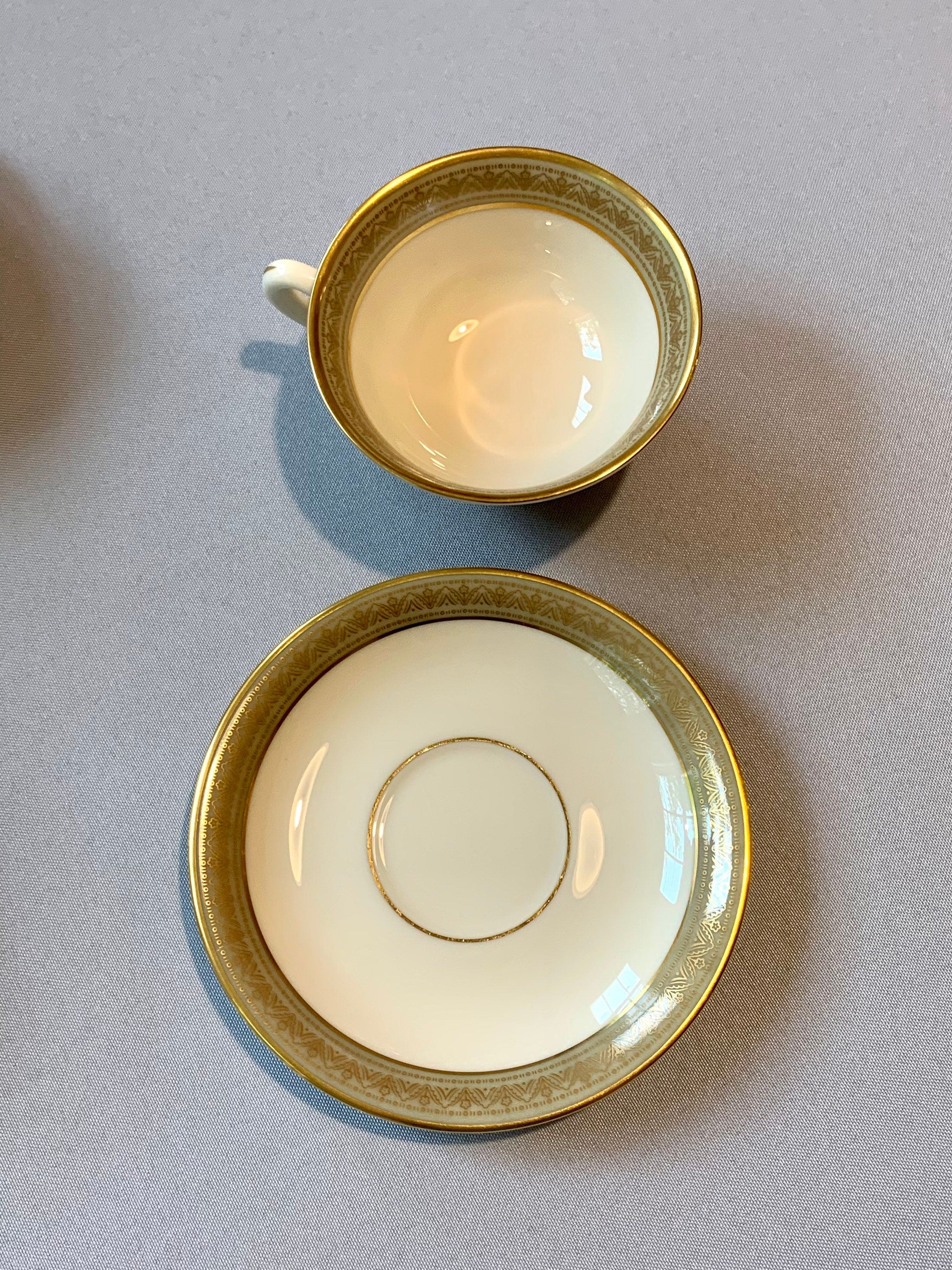 2 Lenox Greenfield Teacups