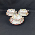 3 Minton Rose Tea Cups and Saucers