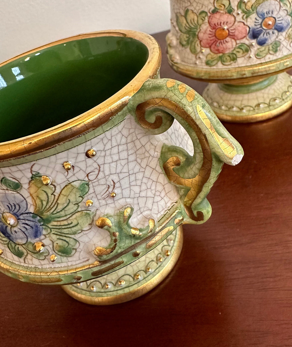 Hand Made Veneto Flair Coffee Tea Set Italian Pottery