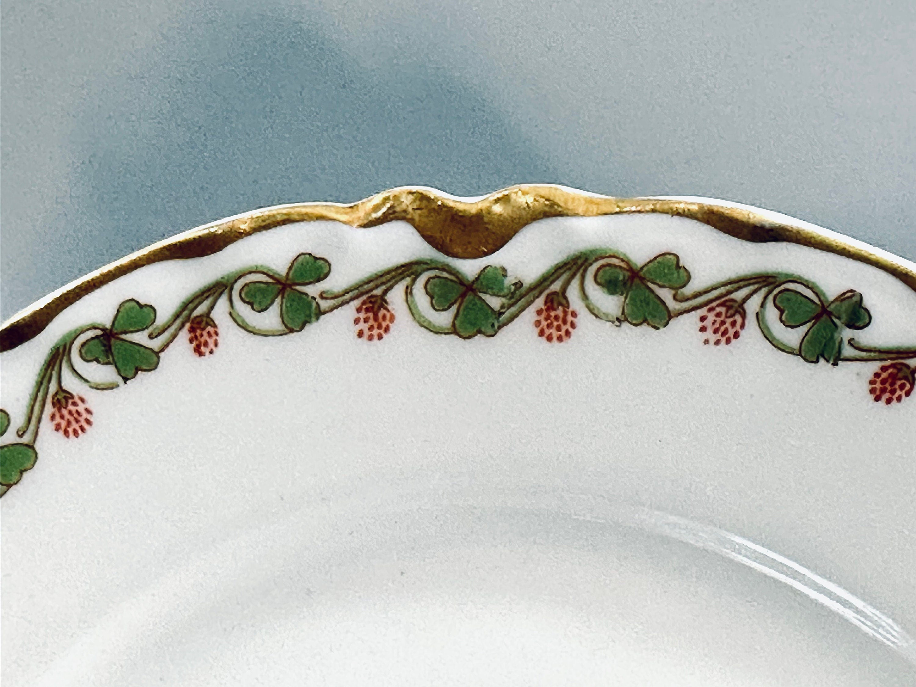 4 Haviland Clover Leaf Salad Plates
