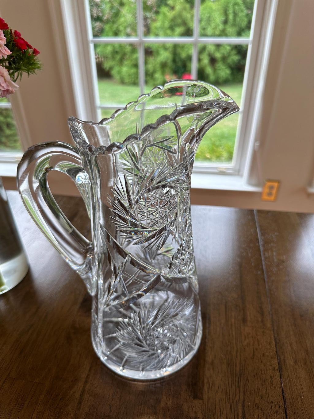 American Brilliant Cut Pitcher