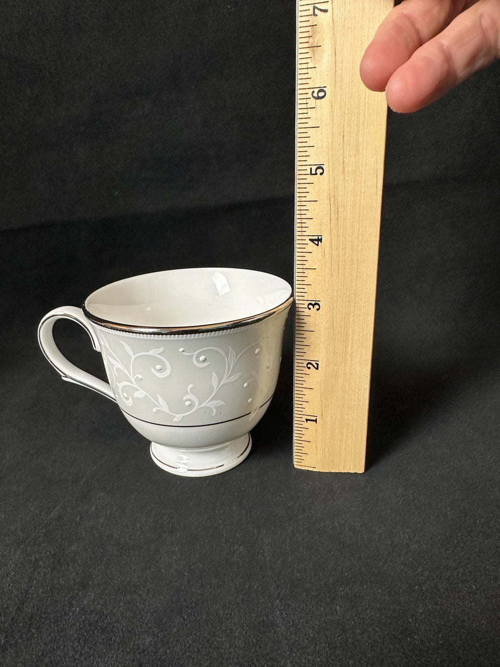 3 Lenox Opal Innocence Teacups