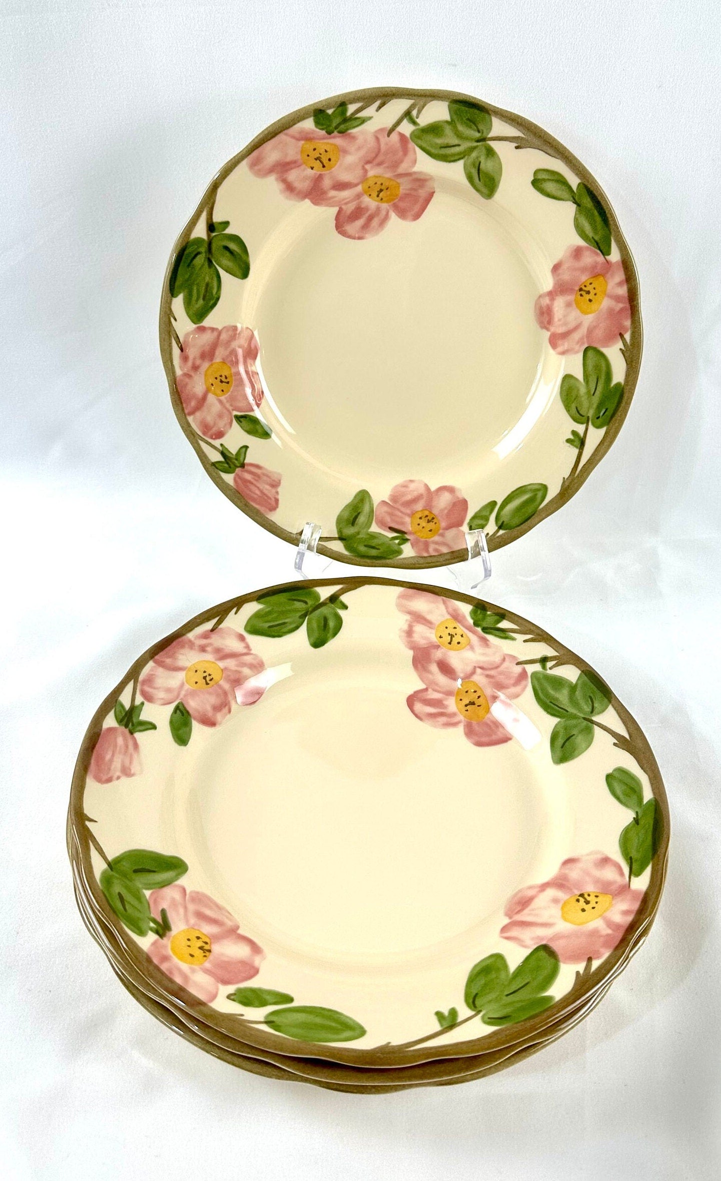 4 Franciscan Desert Rose Large Dinner Plates
