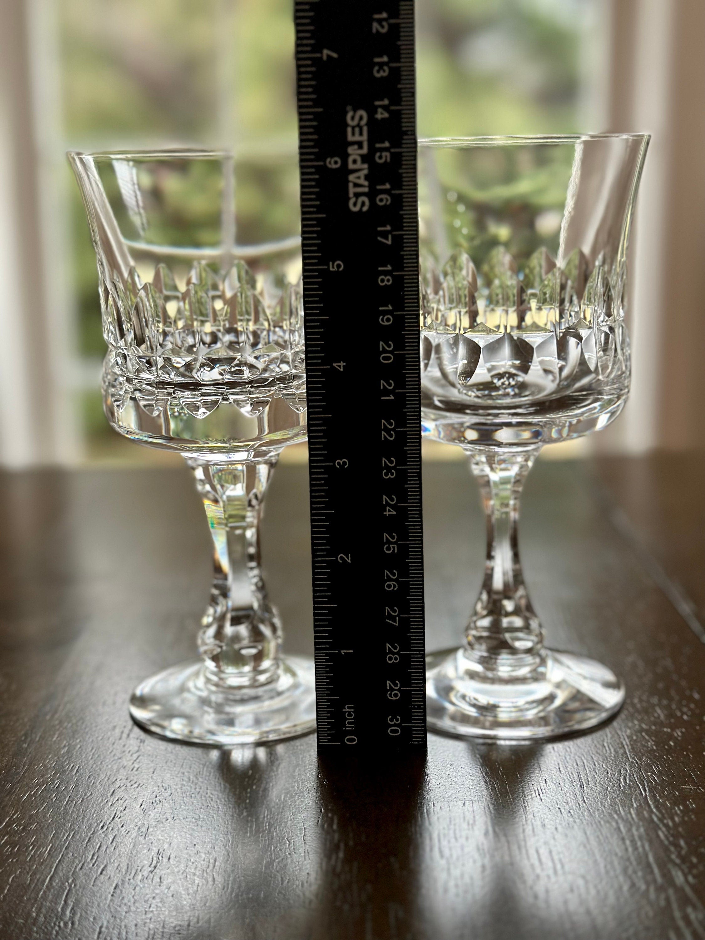 2 Kosta Boda Prince Wine Glasses