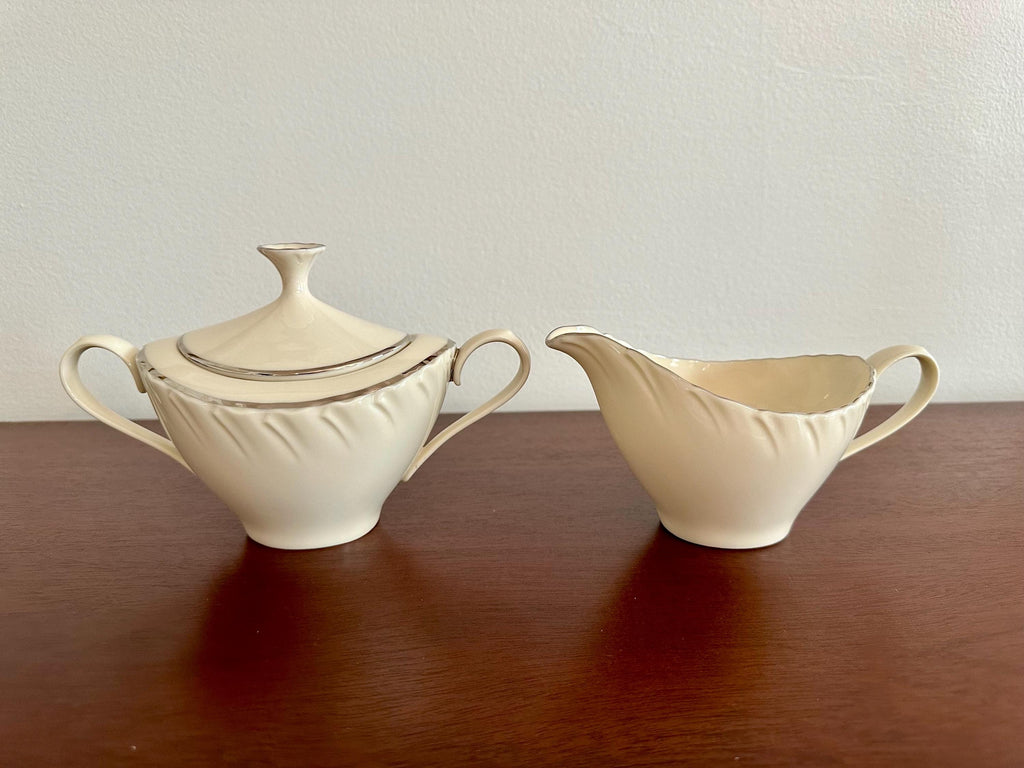 Lenox Weatherly Creamer and Sugar Bowl