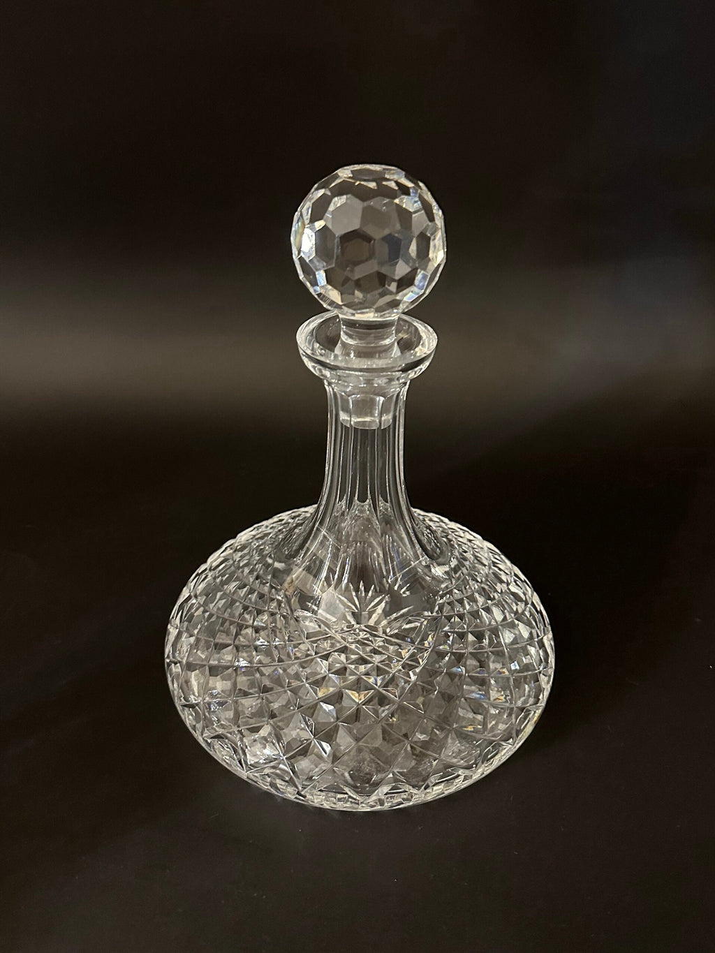Waterford Crystal Ships Decanter & Stopper Alana Pattern