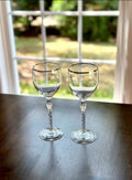 2 Lenox Madison Crystal Wine Glasses