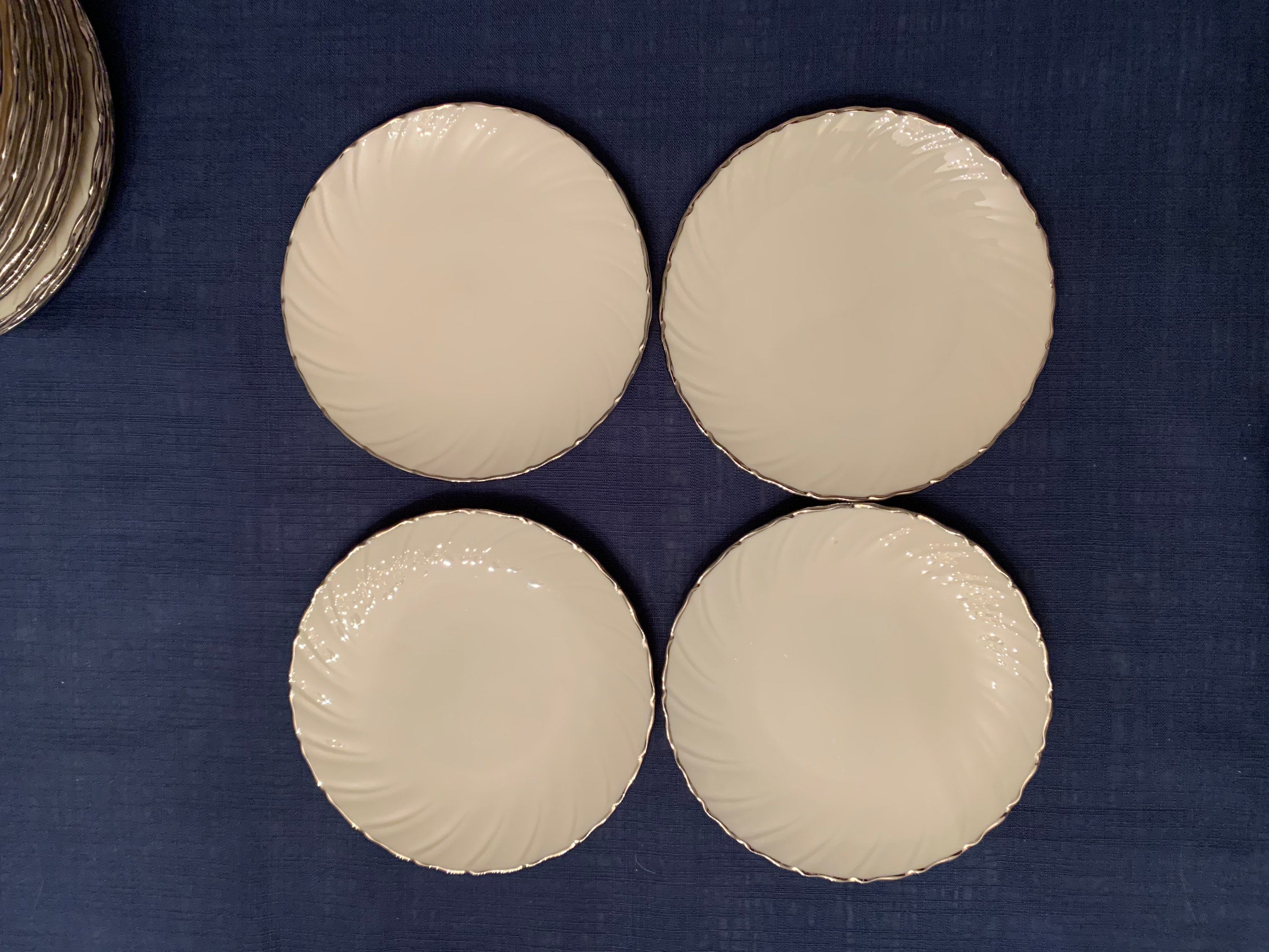 4 Lenox Weatherly Salad Plates