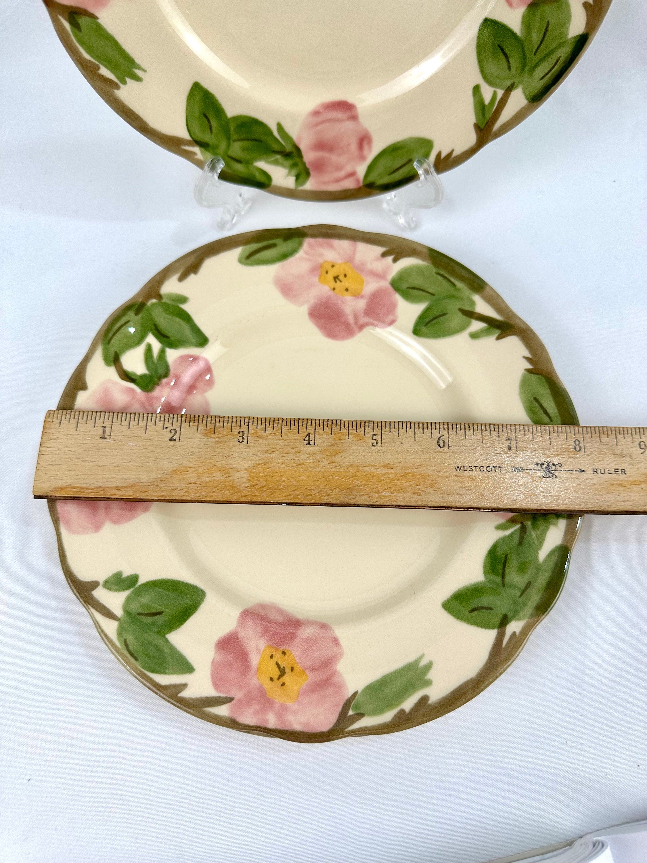 3 Franciscan Desert Rose Salad Plates