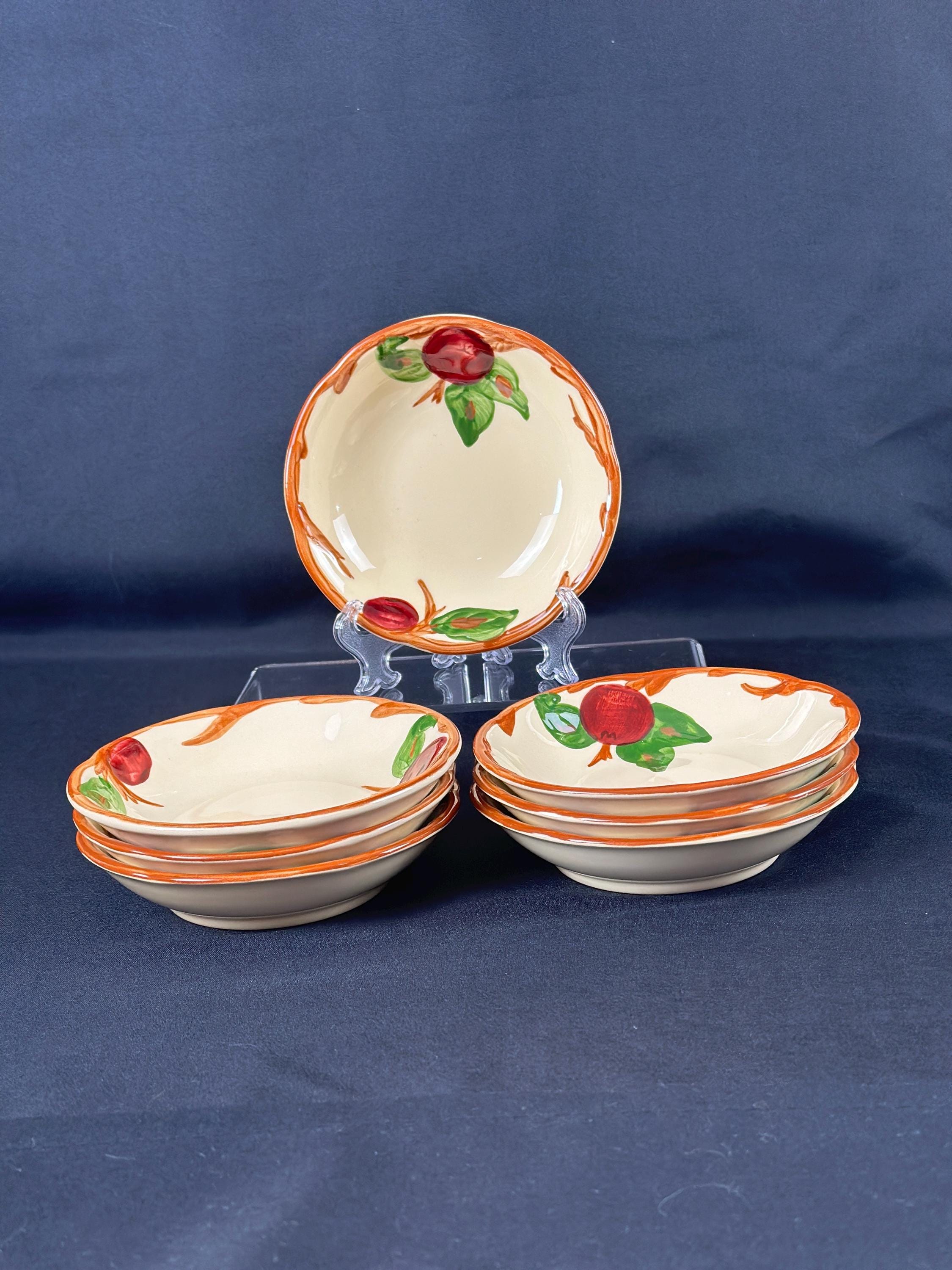7 Franciscan Apple Fruit Dessert Bowls